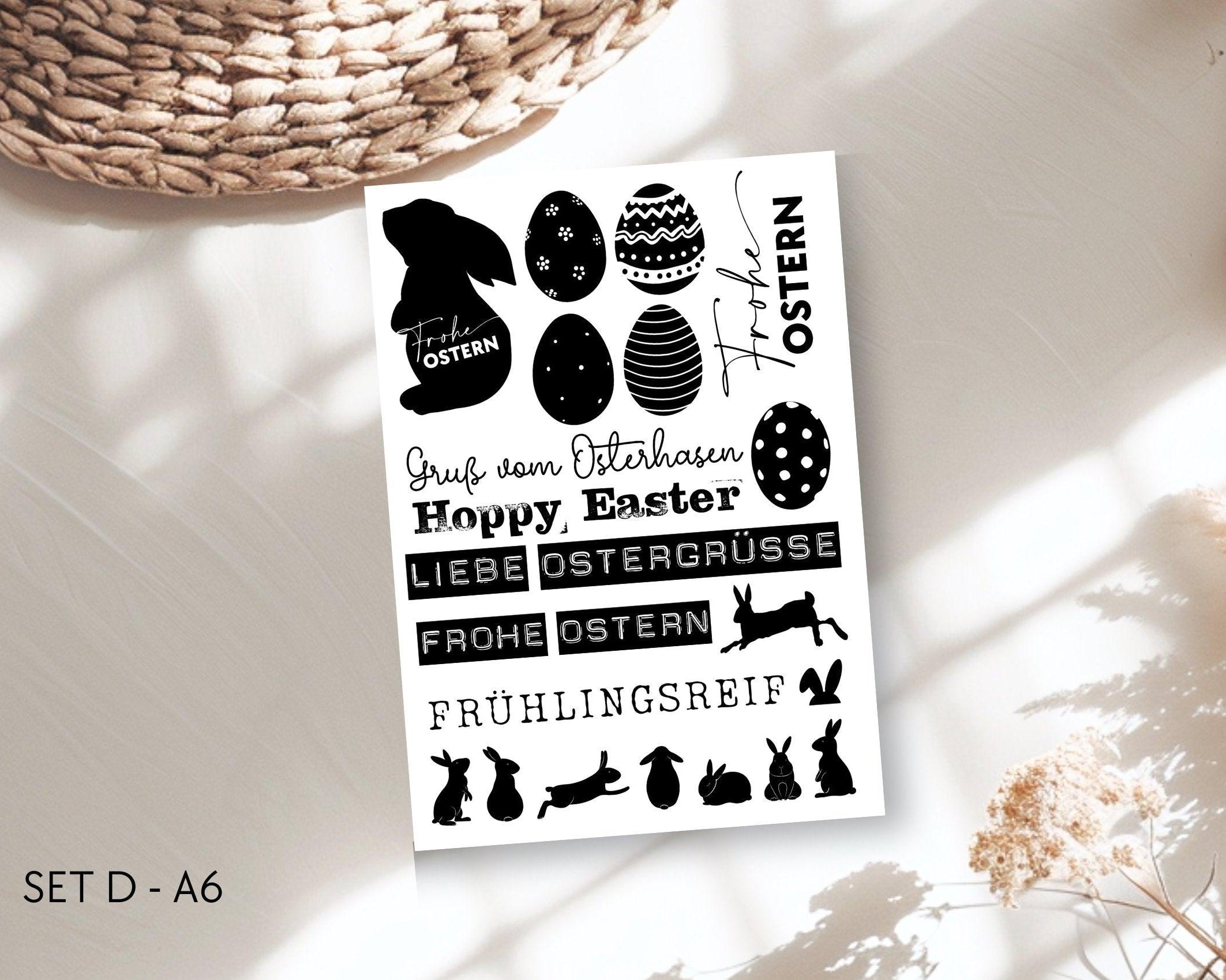 Oster Kerzen Tattoos | Wasserschiebefolie | auch als pdf download - Roo's Gift Shop