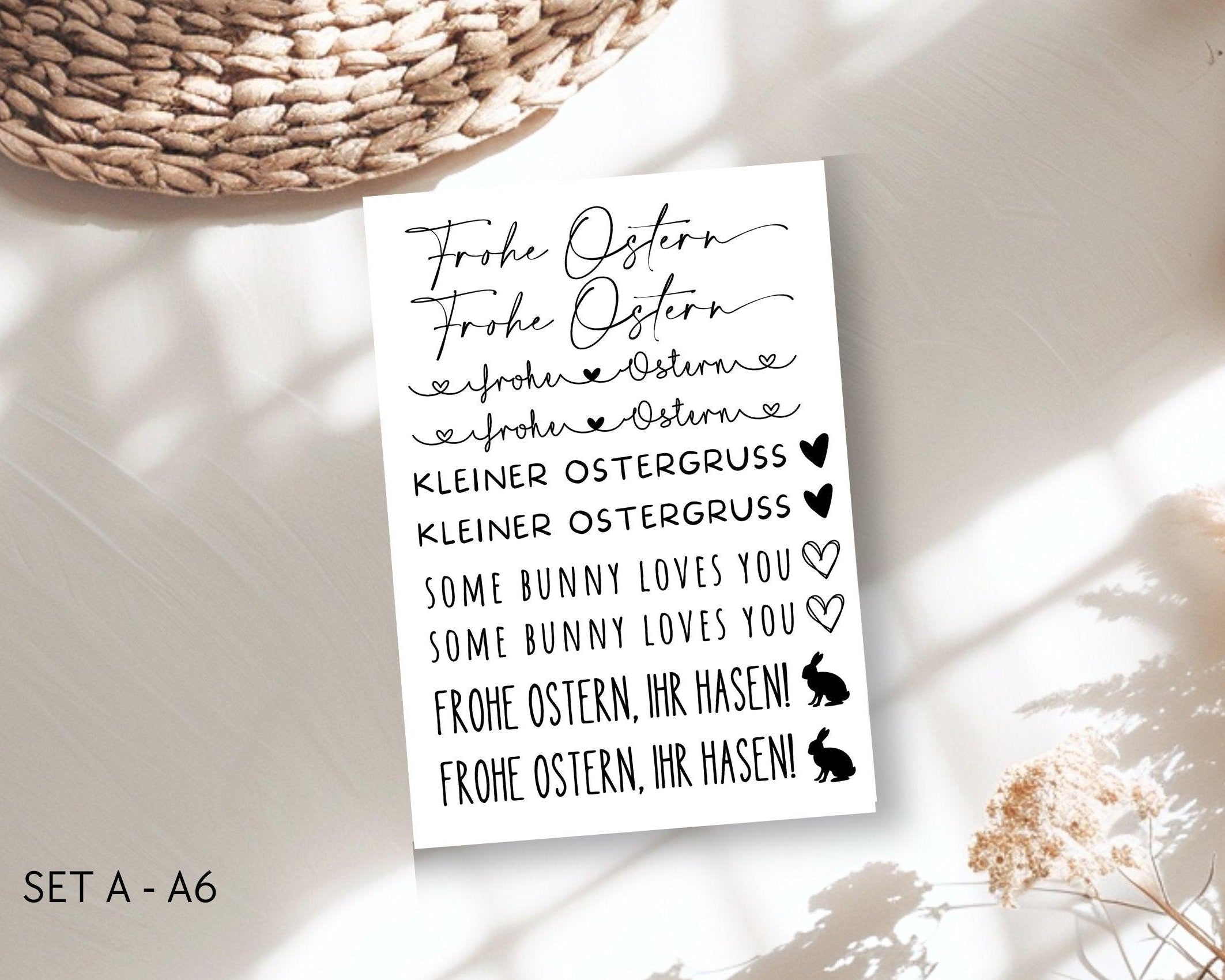 Oster Kerzen Tattoos | Wasserschiebefolie | auch als pdf download - Roo's Gift Shop