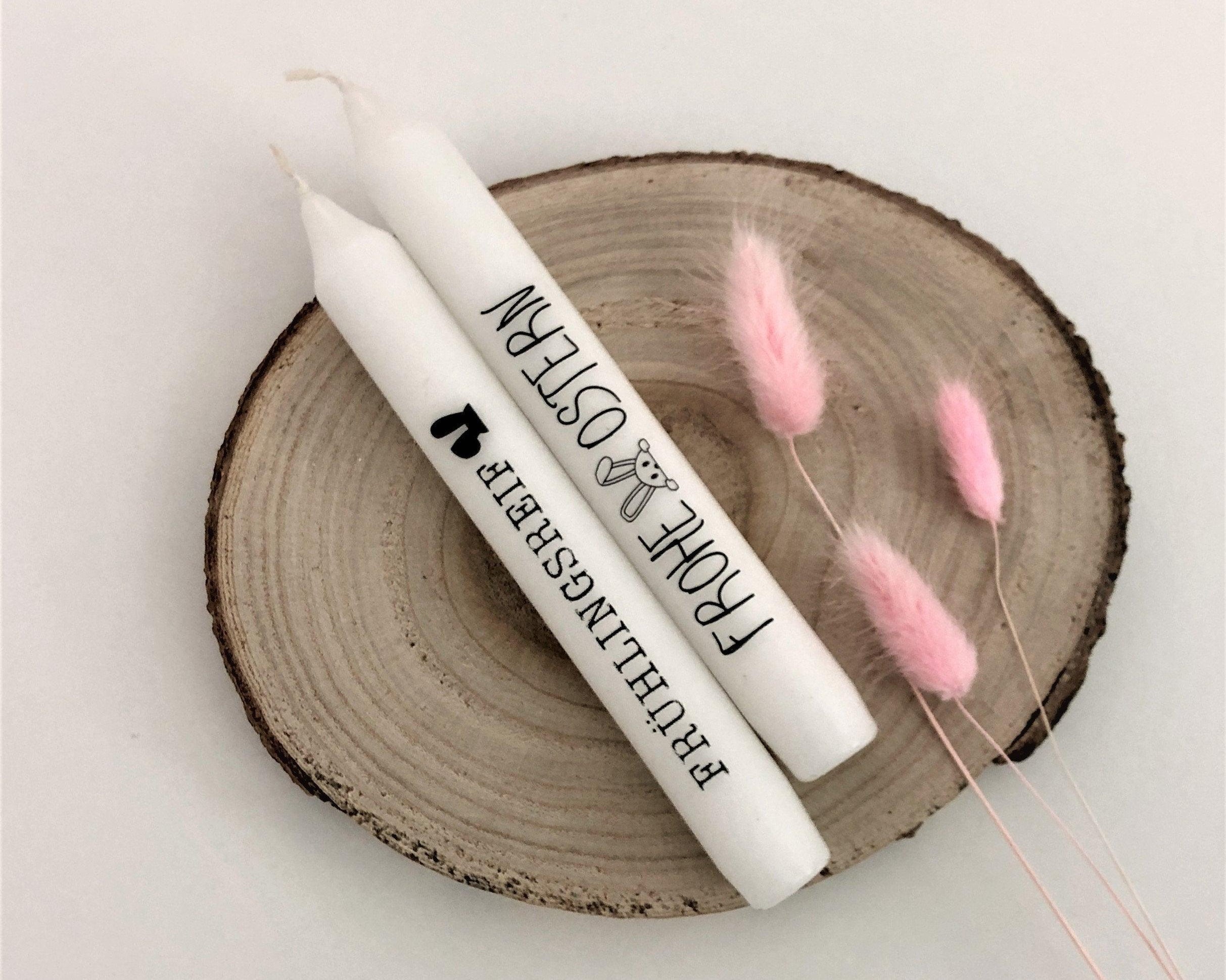 Osterkerzen mit Botschaft | drei Stabkerzen Ostern - Roo's Gift Shop