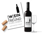 Personalisiertes Weinflaschen Etikett | Geburtstag | (W)Ein Freund fürs Leben - Roo's Gift Shop