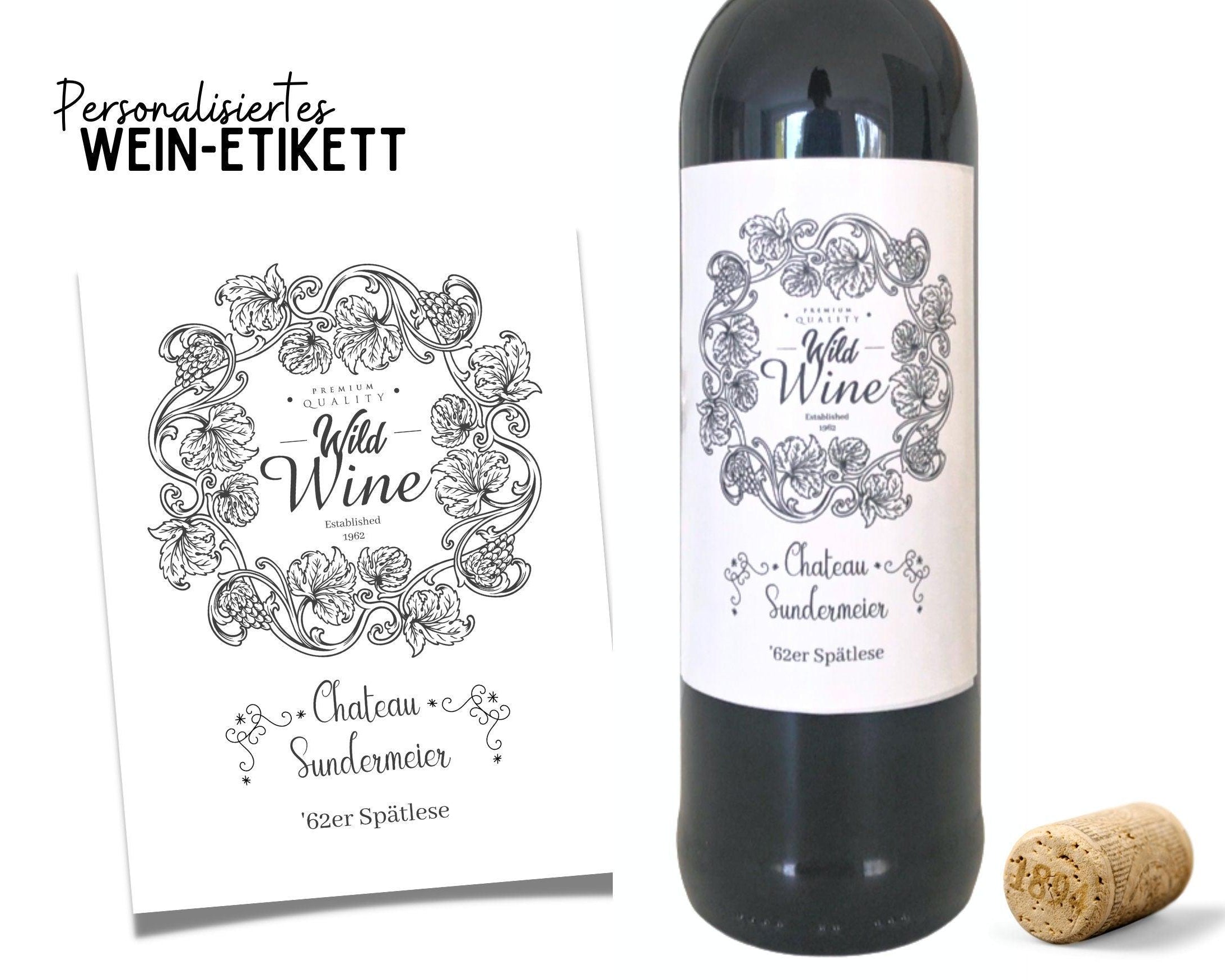 Personalisiertes Weinflaschen Etikett | Geburtstag - Roo's Gift Shop
