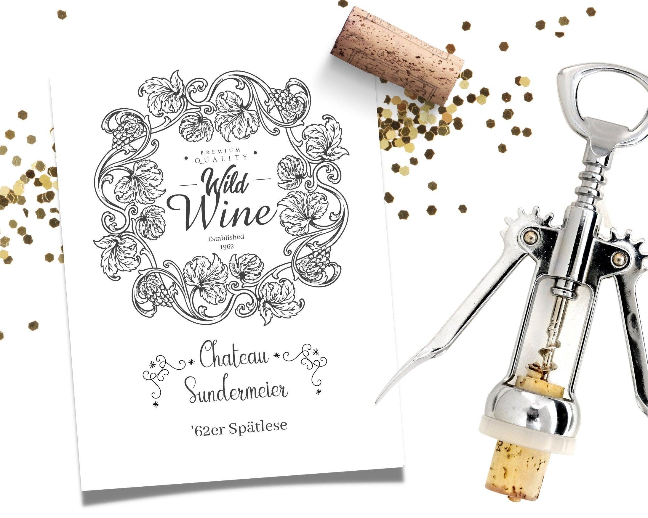 Personalisiertes Weinflaschen Etikett | Geburtstag - Roo's Gift Shop