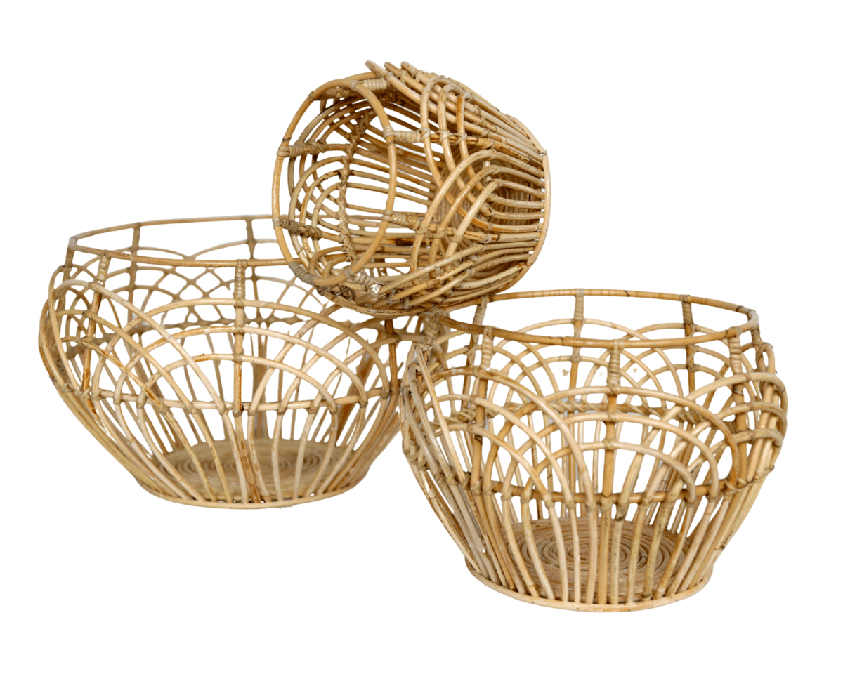 Pflanzenkorb | Wäschekorb | Aufbewahrungskorb RAHINA aus Rattan (3 Größen) - Roo's Gift Shop