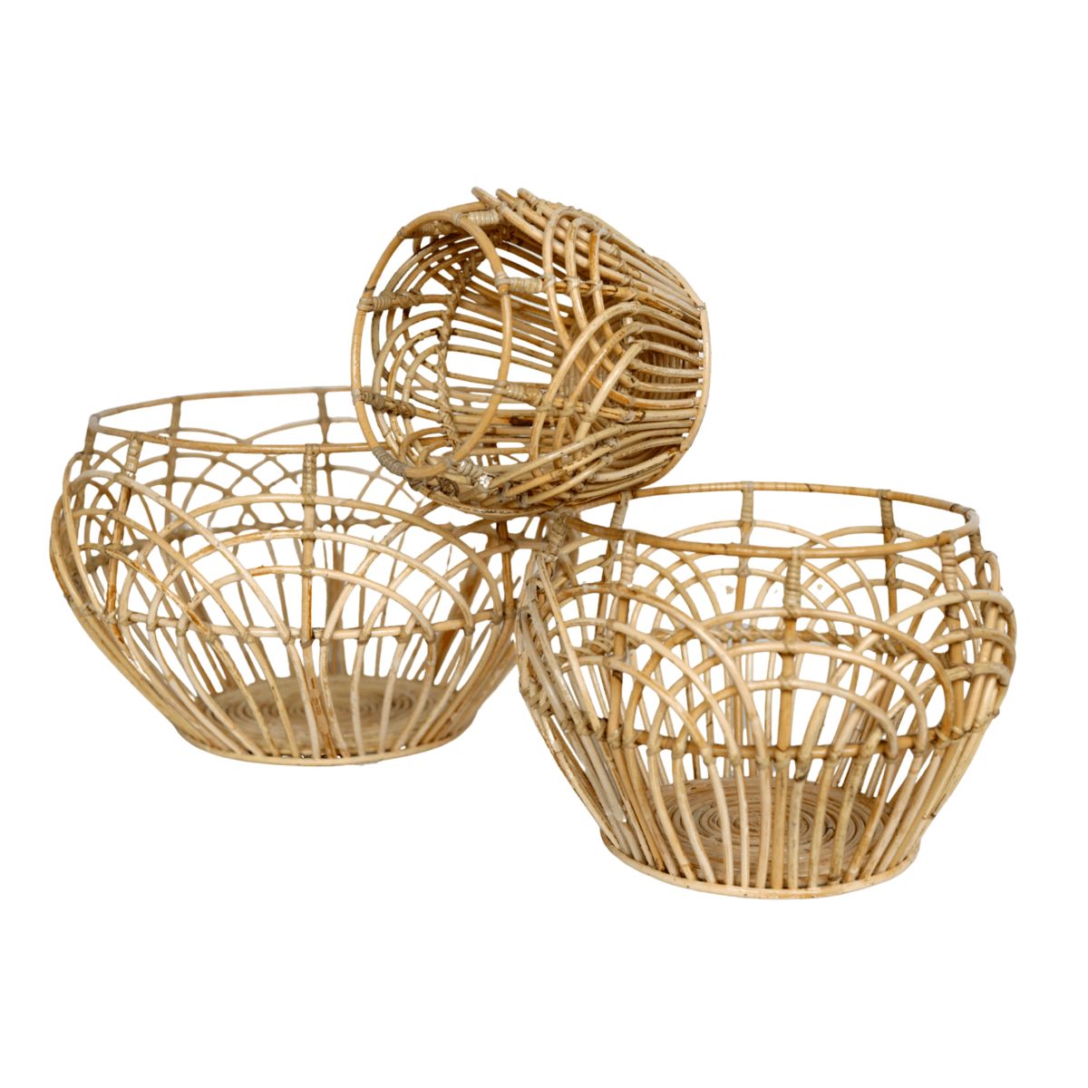 Pflanzenkorb | Wäschekorb | Aufbewahrungskorb RAHINA aus Rattan (3 Größen) - Roo's Gift Shop