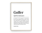 Poster Definition Golferin | personalisiert | Geschenk Golfer | Digitaler Download - Roo's Gift Shop