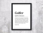 Poster Definition Golferin | personalisiert | Geschenk Golfer | Digitaler Download - Roo's Gift Shop