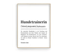 Poster Definition | Hundetrainer | personalisiert | Geschenk Hundetrainerin | Digitaler Download - Roo's Gift Shop