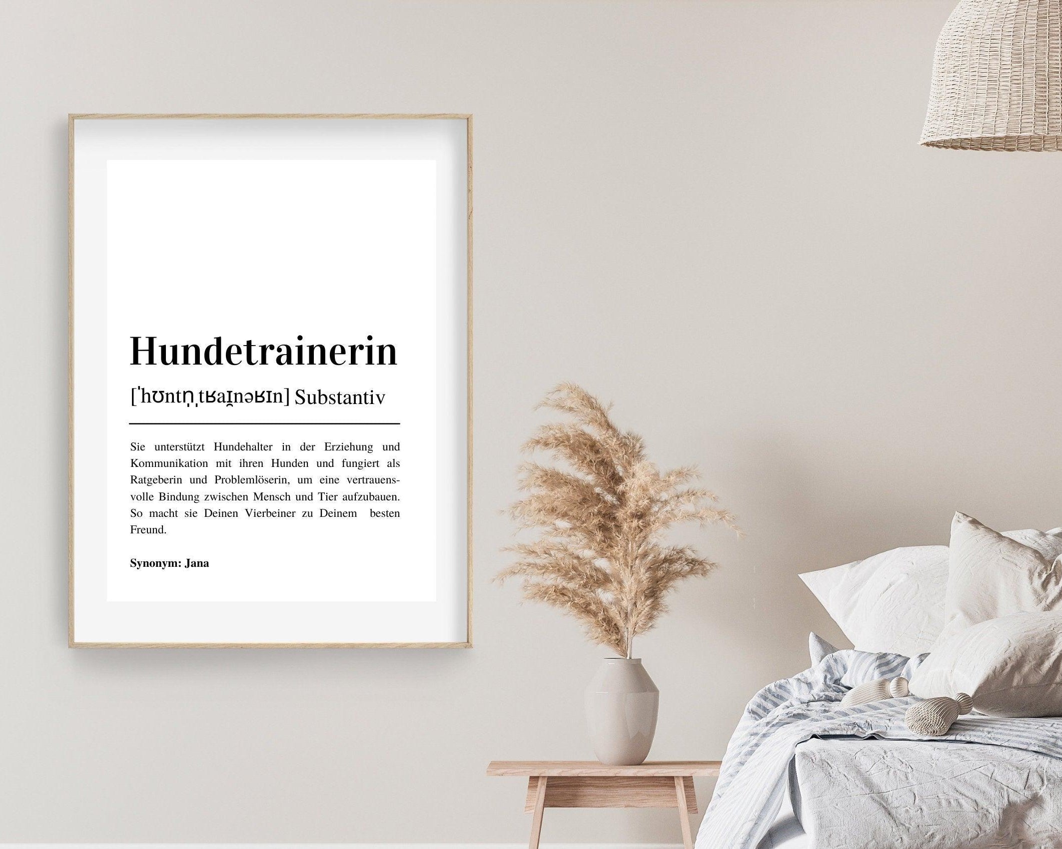 Poster Definition | Hundetrainer | personalisiert | Geschenk Hundetrainerin | Digitaler Download - Roo's Gift Shop