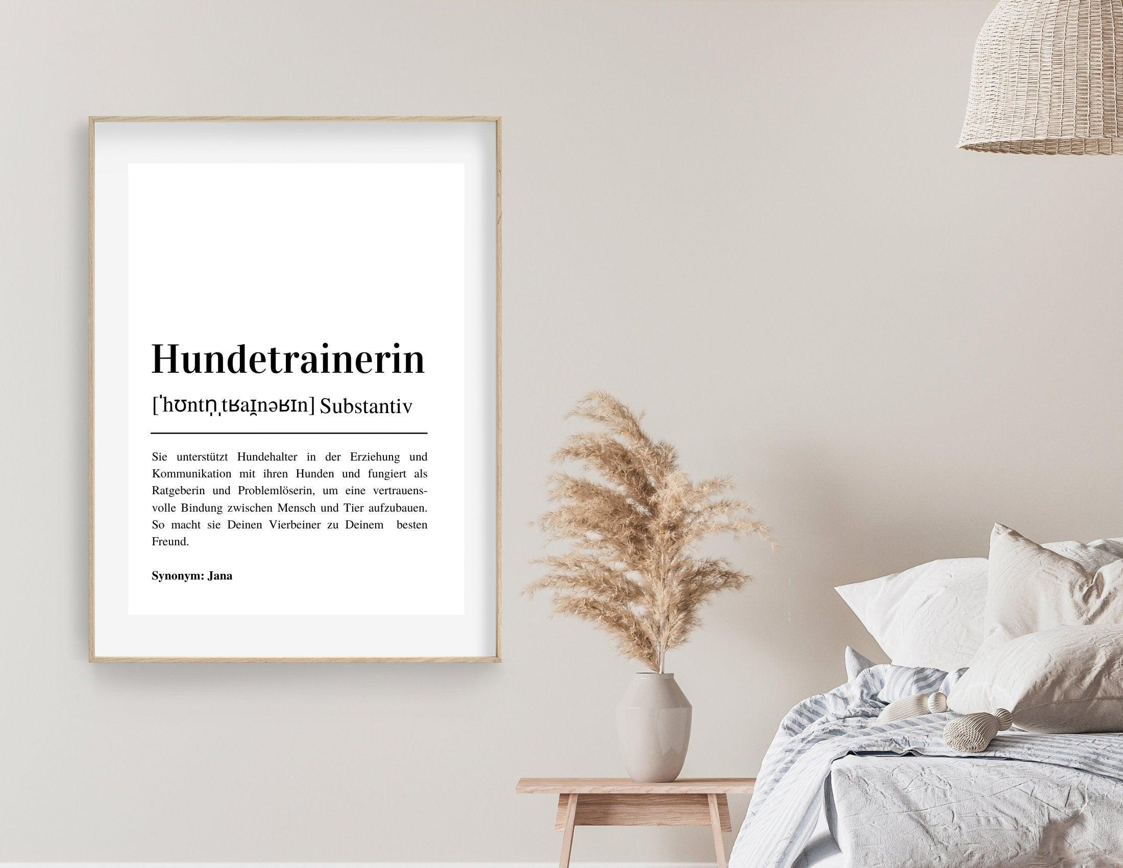 Poster Definition | Hundetrainer | personalisiert | Geschenk Hundetrainerin | Digitaler Download - Roo's Gift Shop