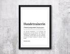 Poster Definition | Hundetrainer | personalisiert | Geschenk Hundetrainerin | Digitaler Download - Roo's Gift Shop