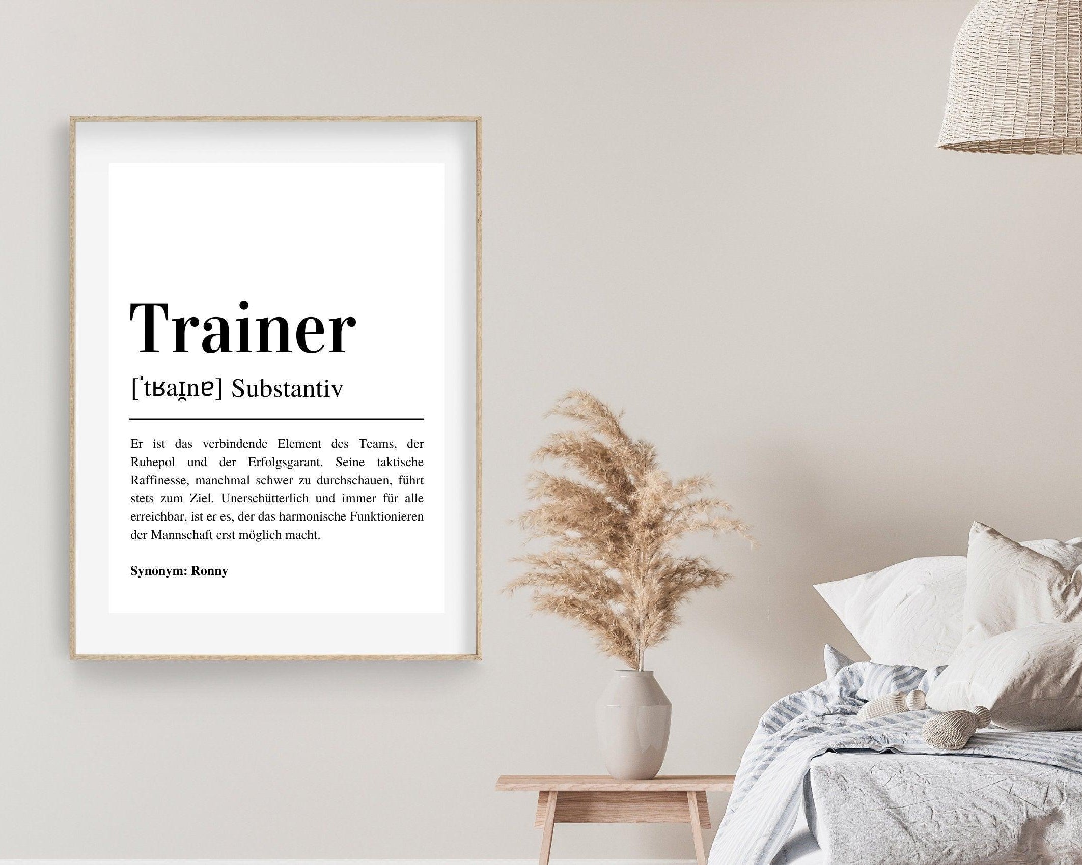 Poster Definition | personalisiert | Geschenk Trainer oder Trainerin | Digitaler Download - Roo's Gift Shop