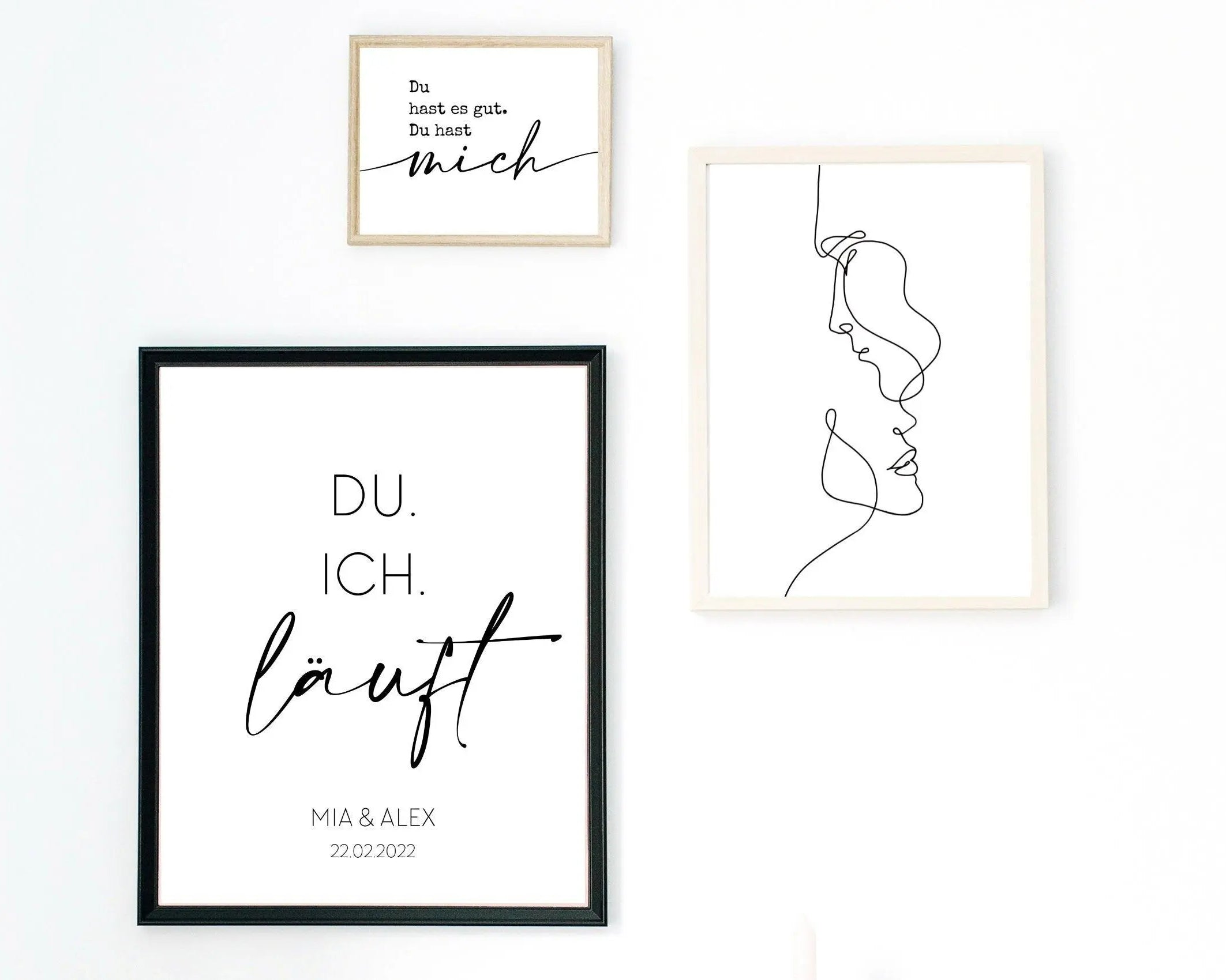 Poster Hochzeit | Personalisierung | Namen & Termin - Roo's Gift Shop