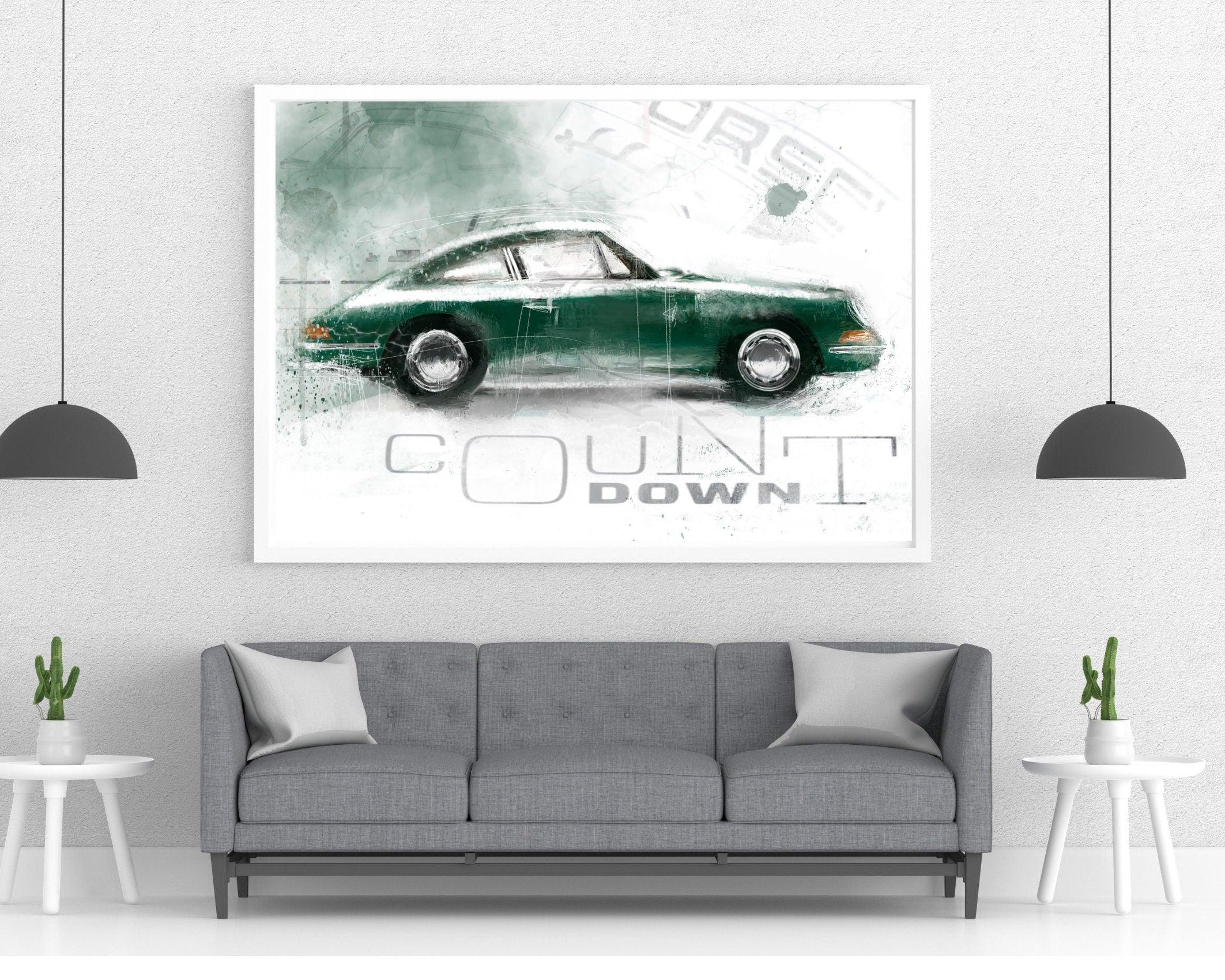 Poster | Auto | Dein Auto als Kunstwerk nach Fotovorlage - Roo's Gift Shop