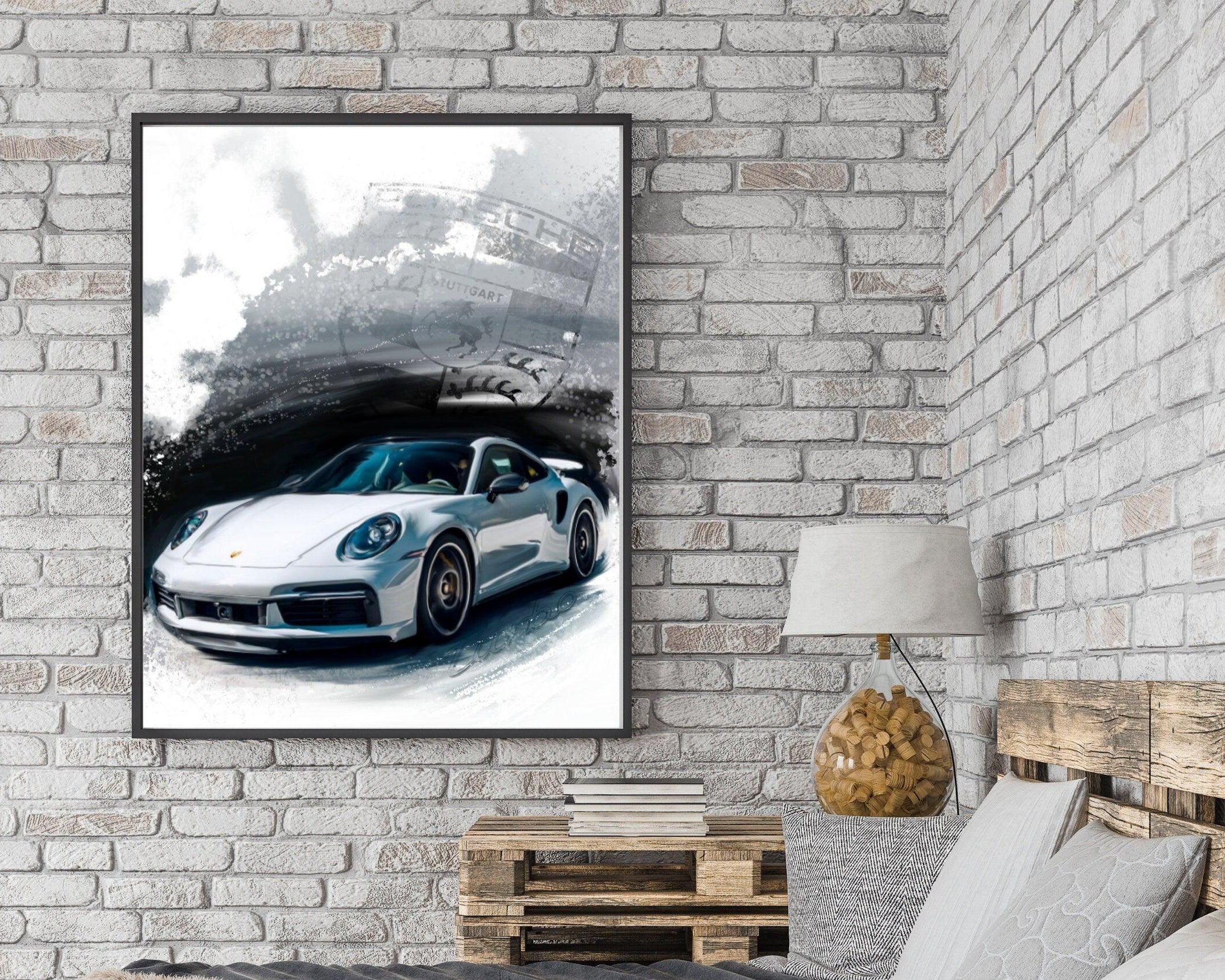 Poster | Auto | Dein Auto als Kunstwerk nach Fotovorlage - Roo's Gift Shop