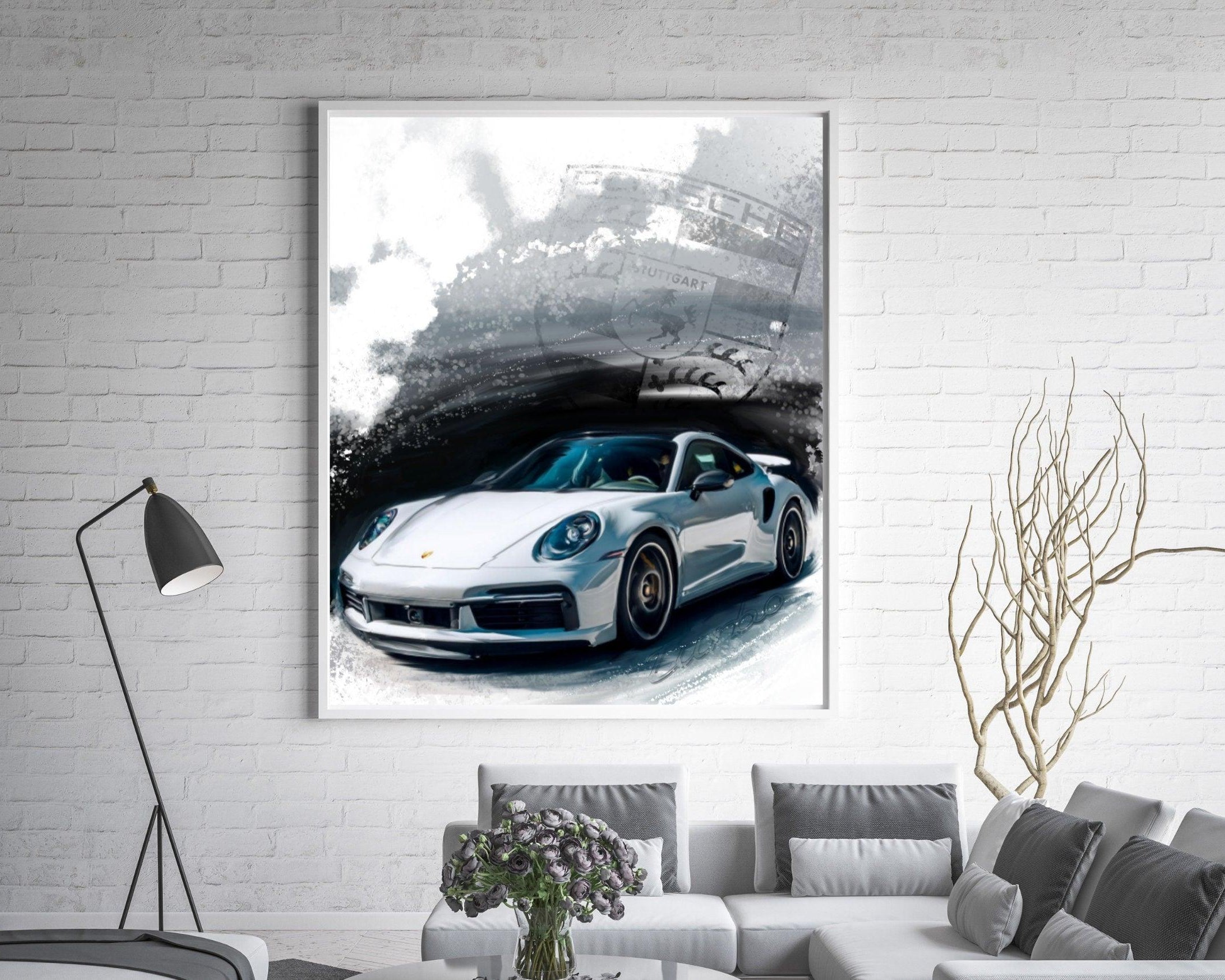 Poster | Auto | Dein Auto als Kunstwerk nach Fotovorlage - Roo's Gift Shop