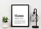 Poster | Definition Mama | personalisierbar - Roo's Gift Shop