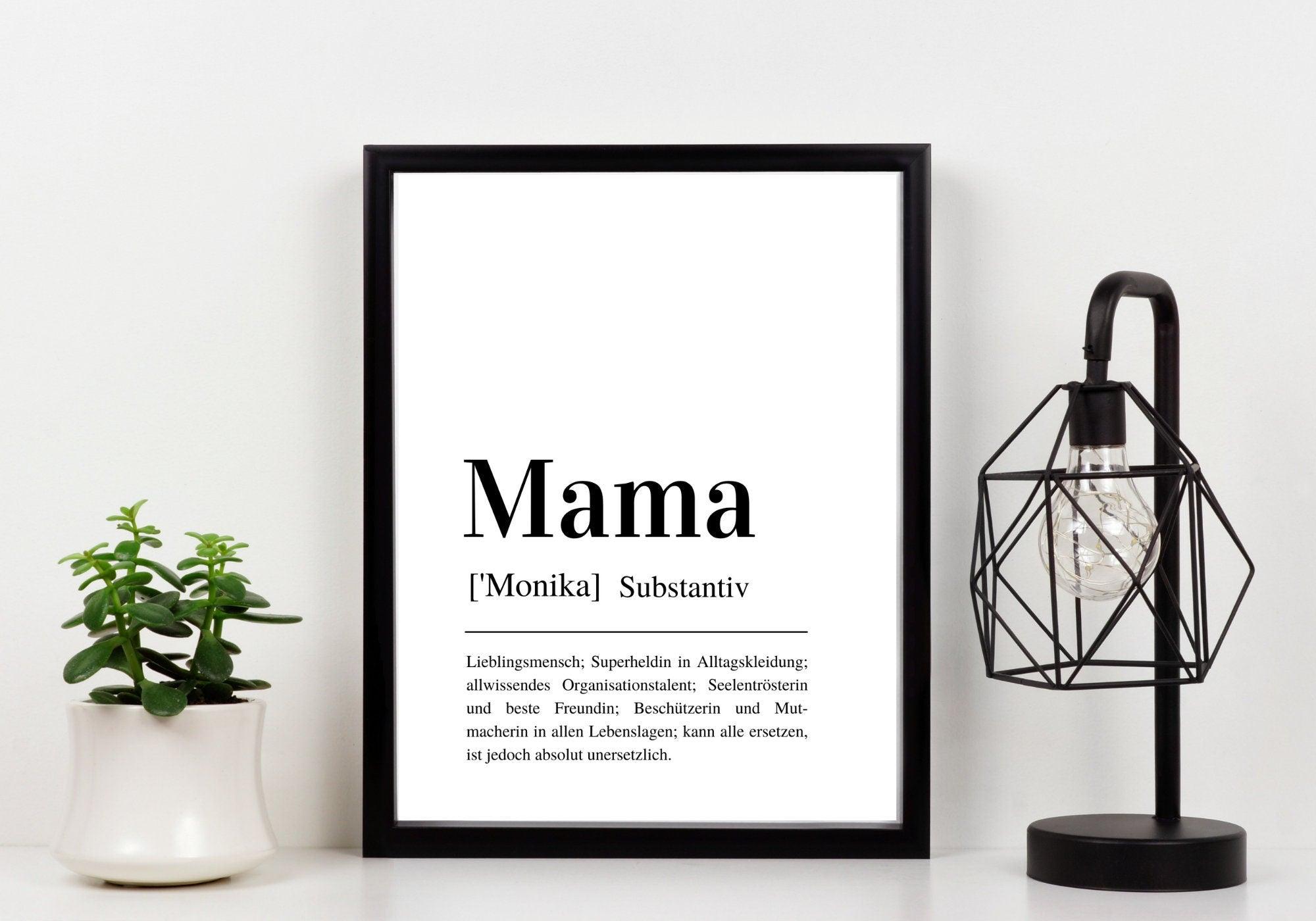 Poster | Definition Mama | personalisierbar - Roo's Gift Shop