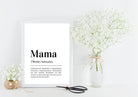 Poster | Definition Mama | personalisierbar - Roo's Gift Shop