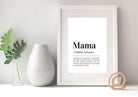 Poster | Definition Mama | personalisierbar - Roo's Gift Shop