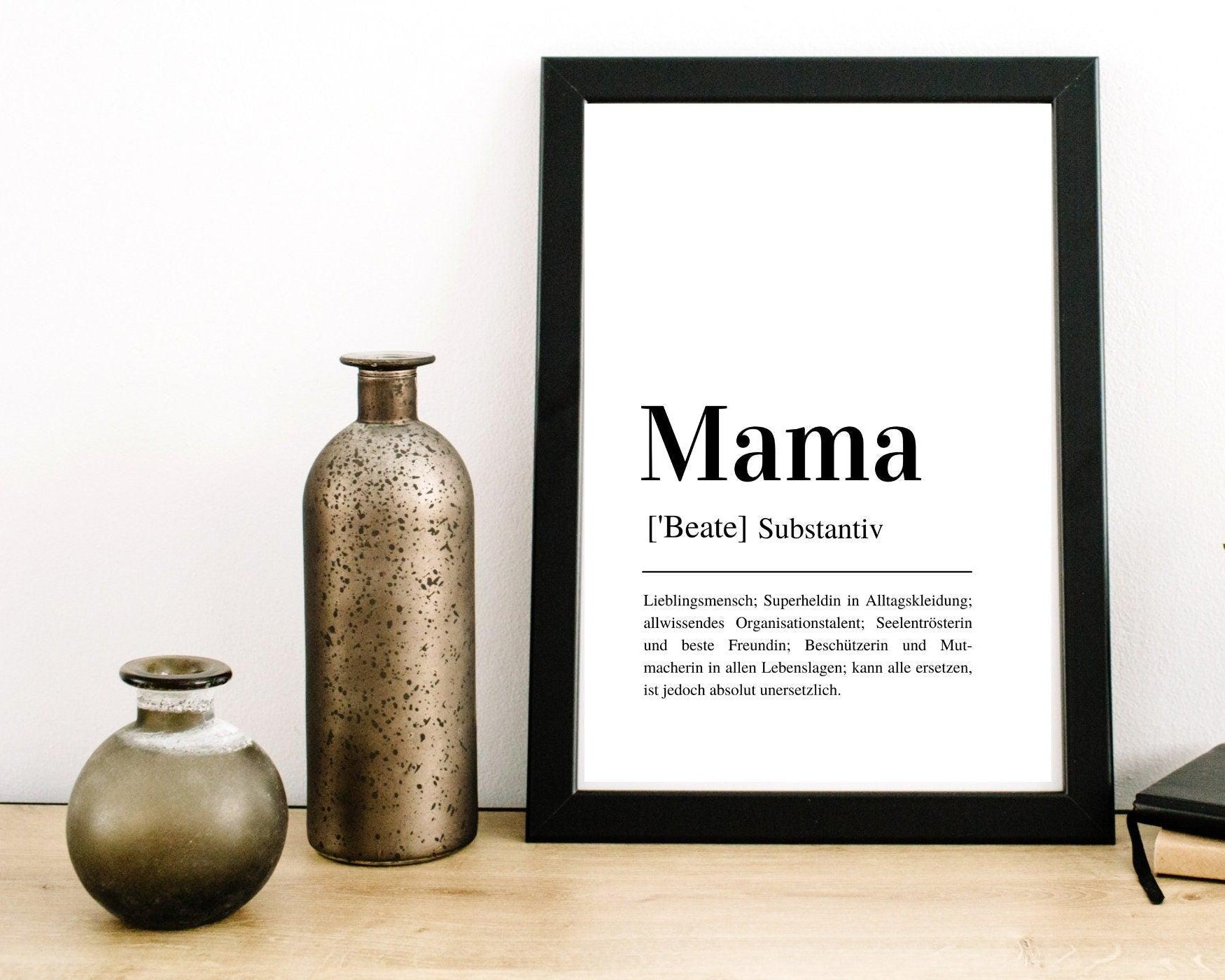 Poster | Definition Mama | personalisierbar - Roo's Gift Shop