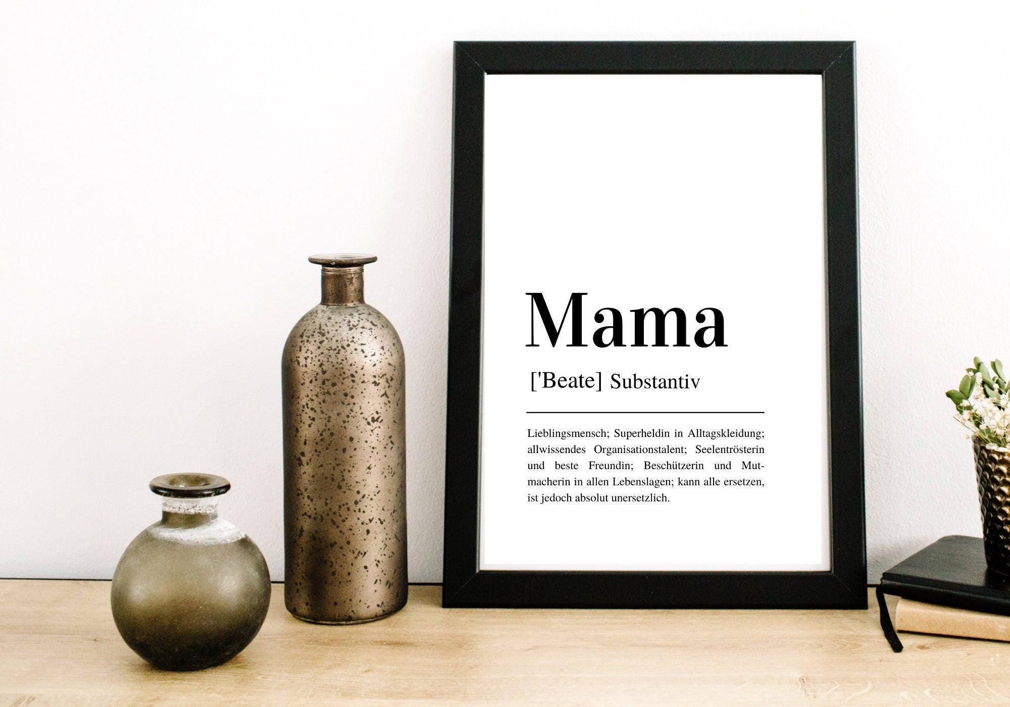 Poster | Definition Mama | personalisierbar - Roo's Gift Shop