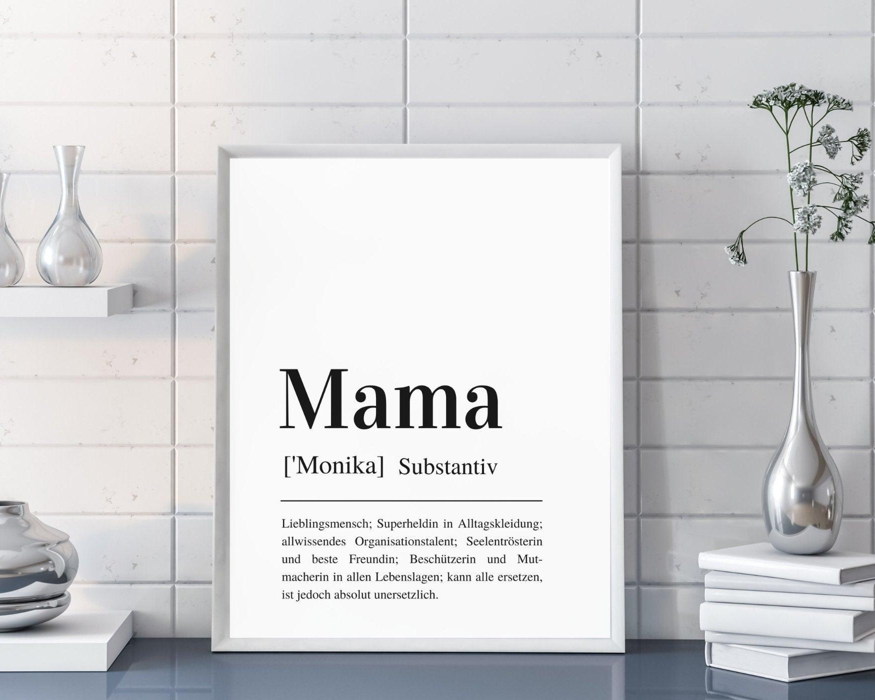 Poster | Definition Mama | personalisierbar - Roo's Gift Shop
