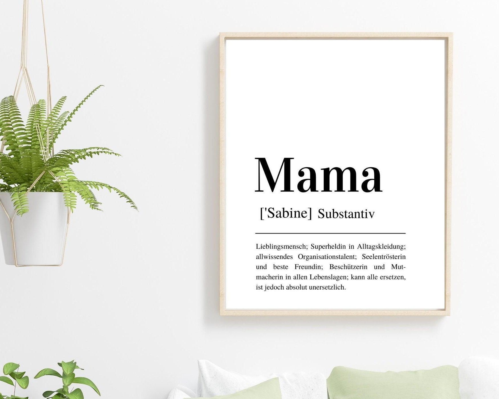 Poster | Definition Mama | personalisierbar - Roo's Gift Shop