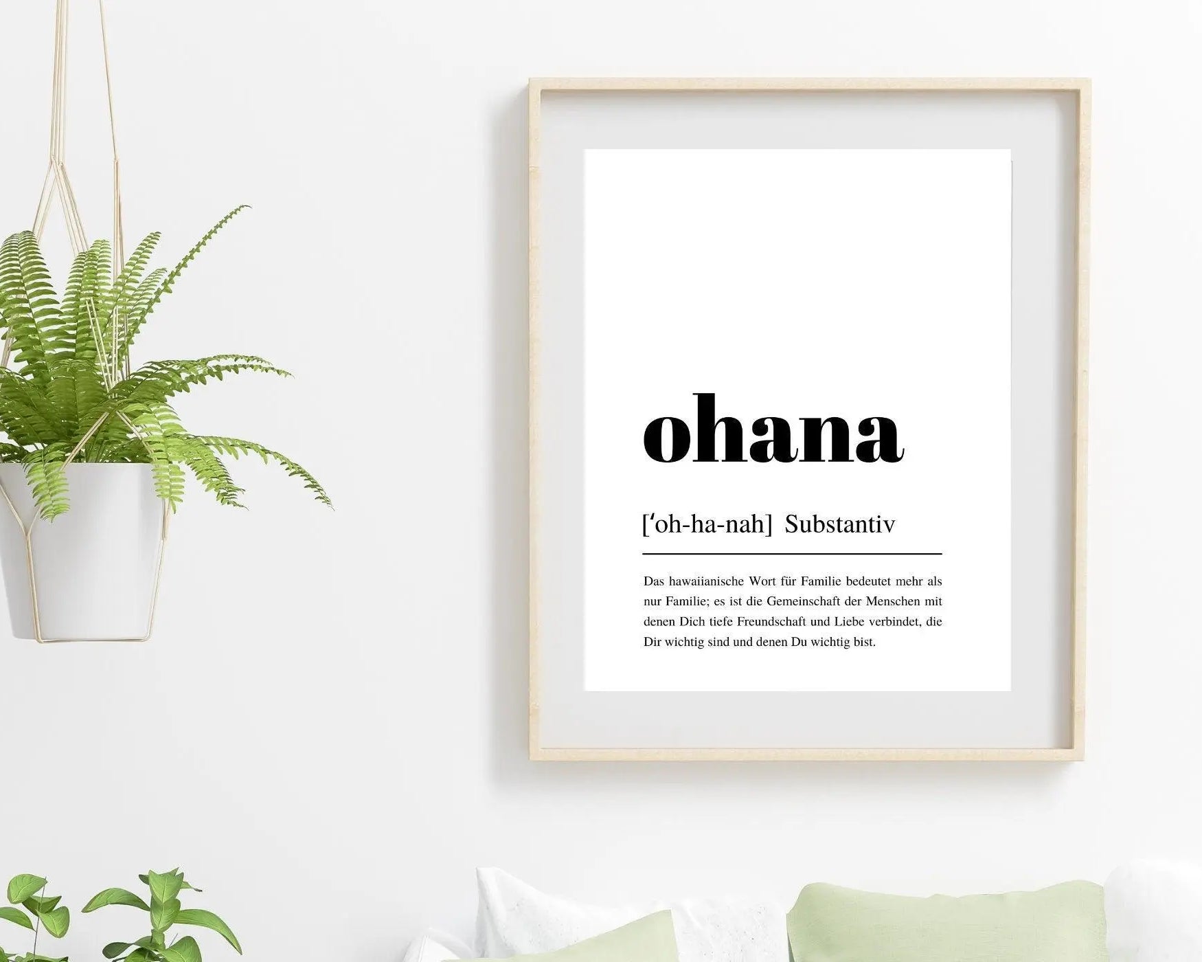 Poster | Definitionsposter | Definition OHANA - Roo's Gift Shop
