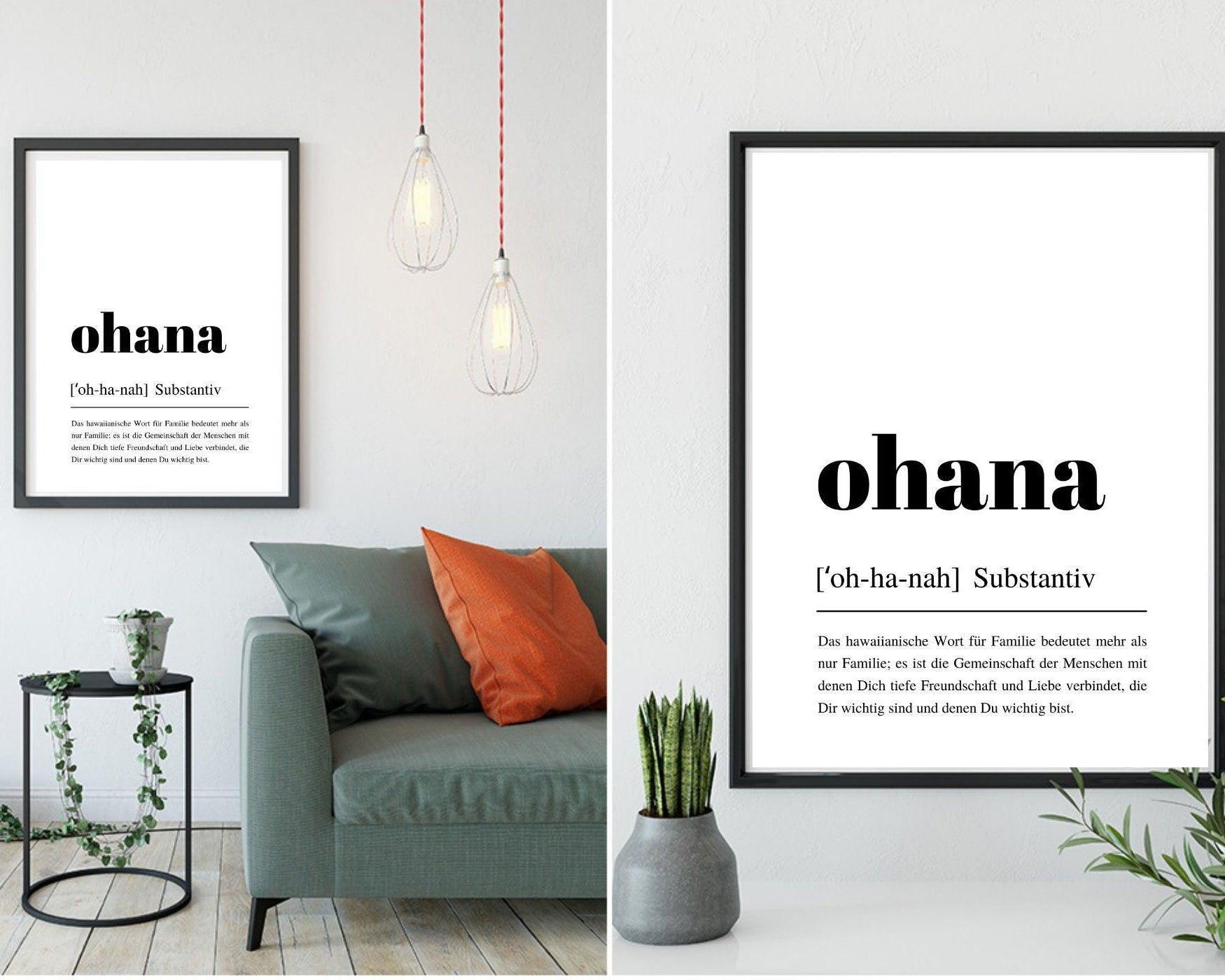 Poster | Definitionsposter | Definition OHANA - Roo's Gift Shop