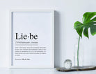 Poster | Hochzeit | Definitionsposter | Definition Liebe - Roo's Gift Shop