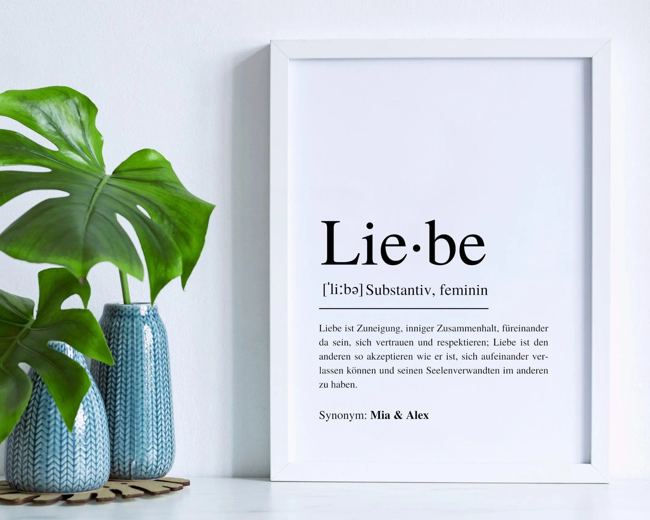 Poster | Hochzeit | Definitionsposter | Definition Liebe - Roo's Gift Shop