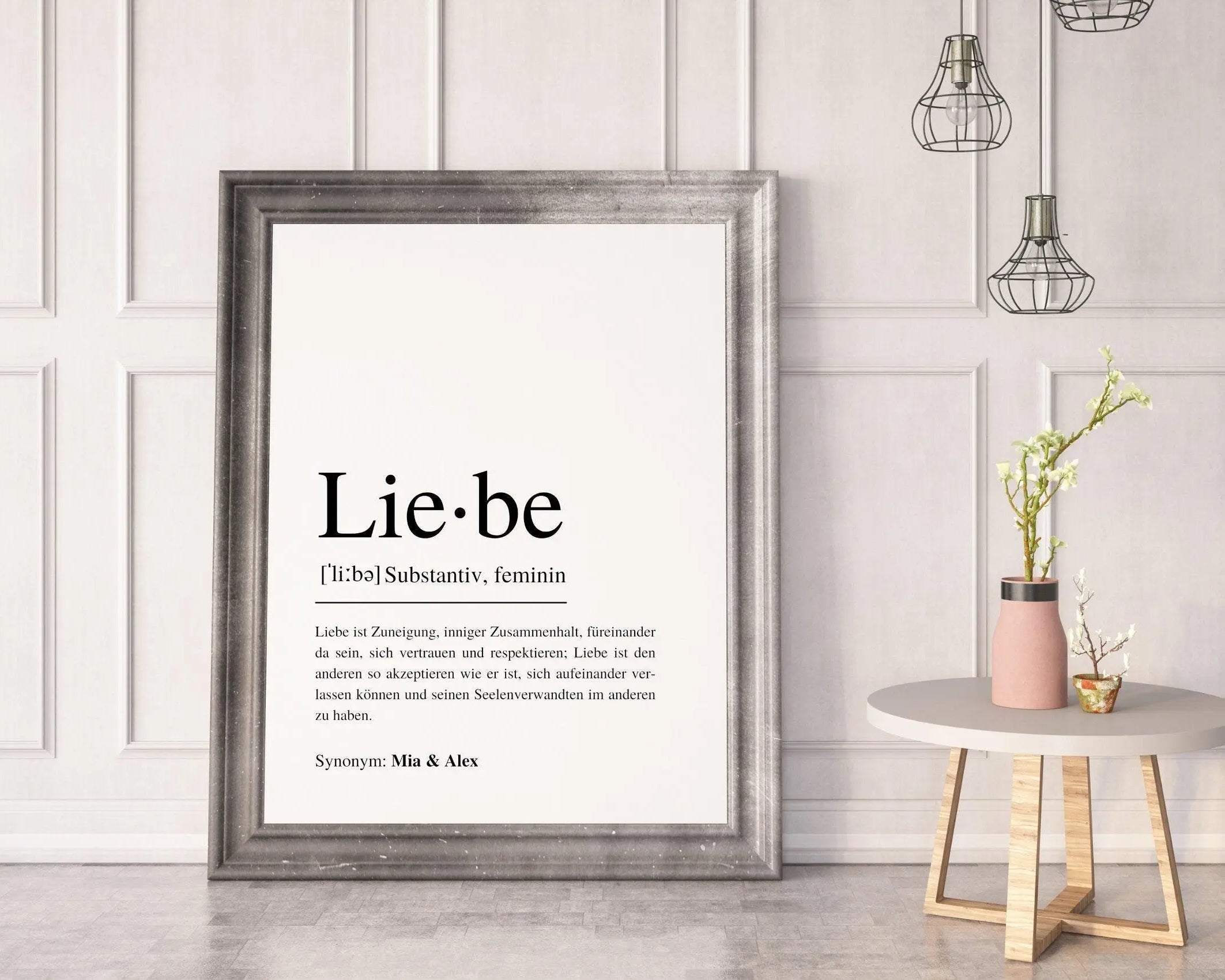 Poster | Hochzeit | Definitionsposter | Definition Liebe - Roo's Gift Shop