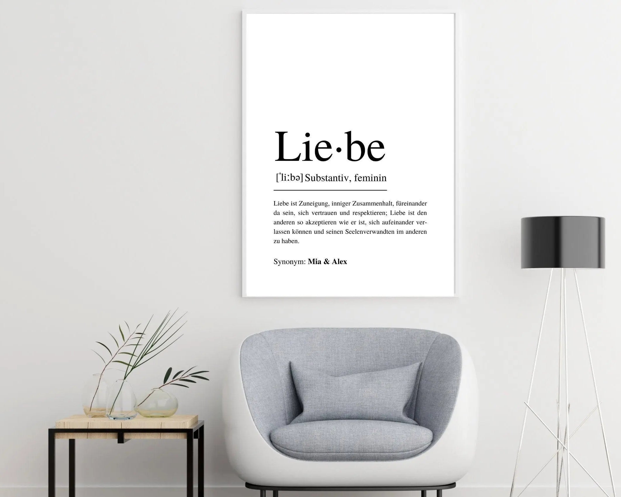 Poster | Hochzeit | Definitionsposter | Definition Liebe - Roo's Gift Shop