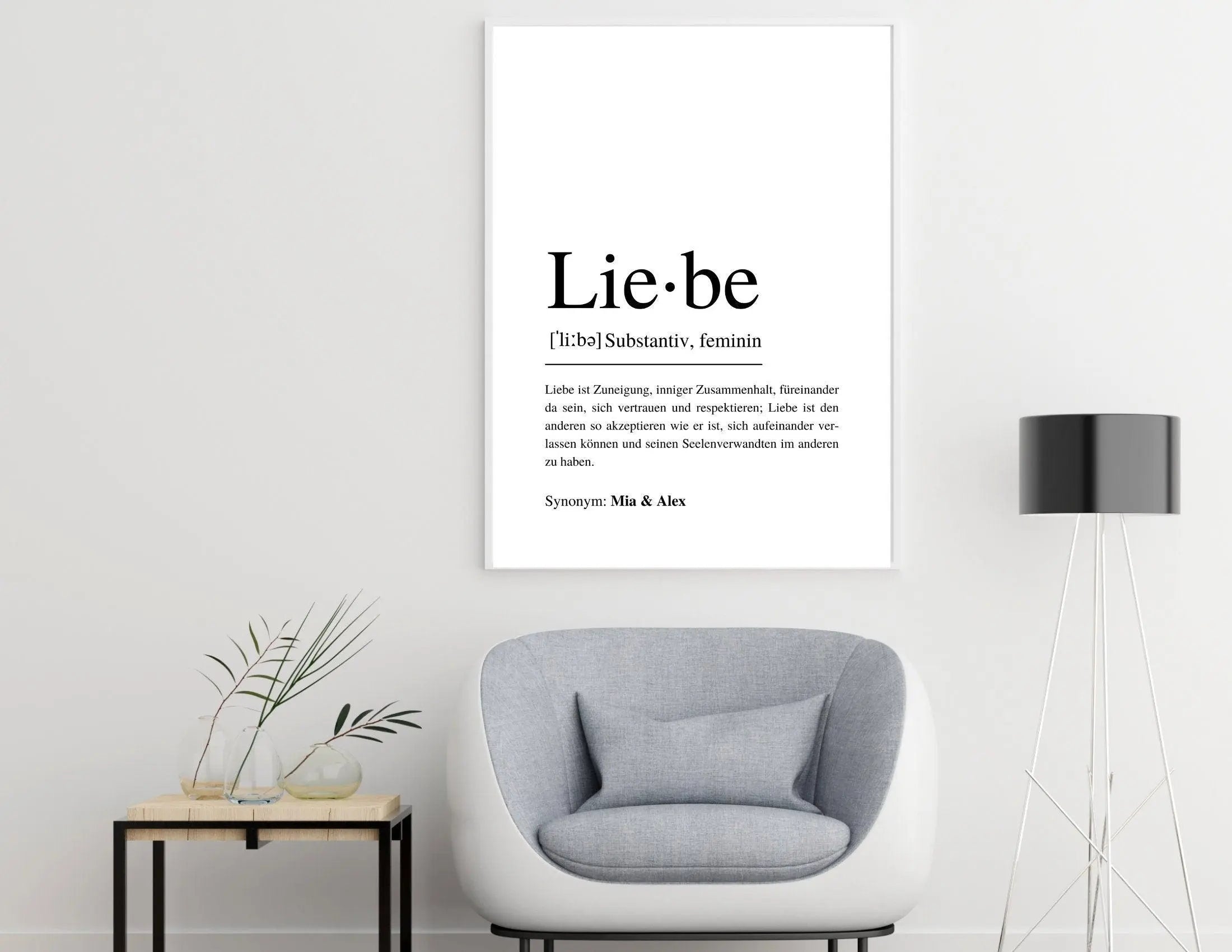 Poster | Hochzeit | Definitionsposter | Definition Liebe - Roo's Gift Shop