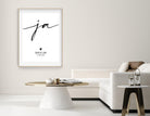 Poster | Hochzeit | JA | personalisiertes Geschenk - Roo's Gift Shop