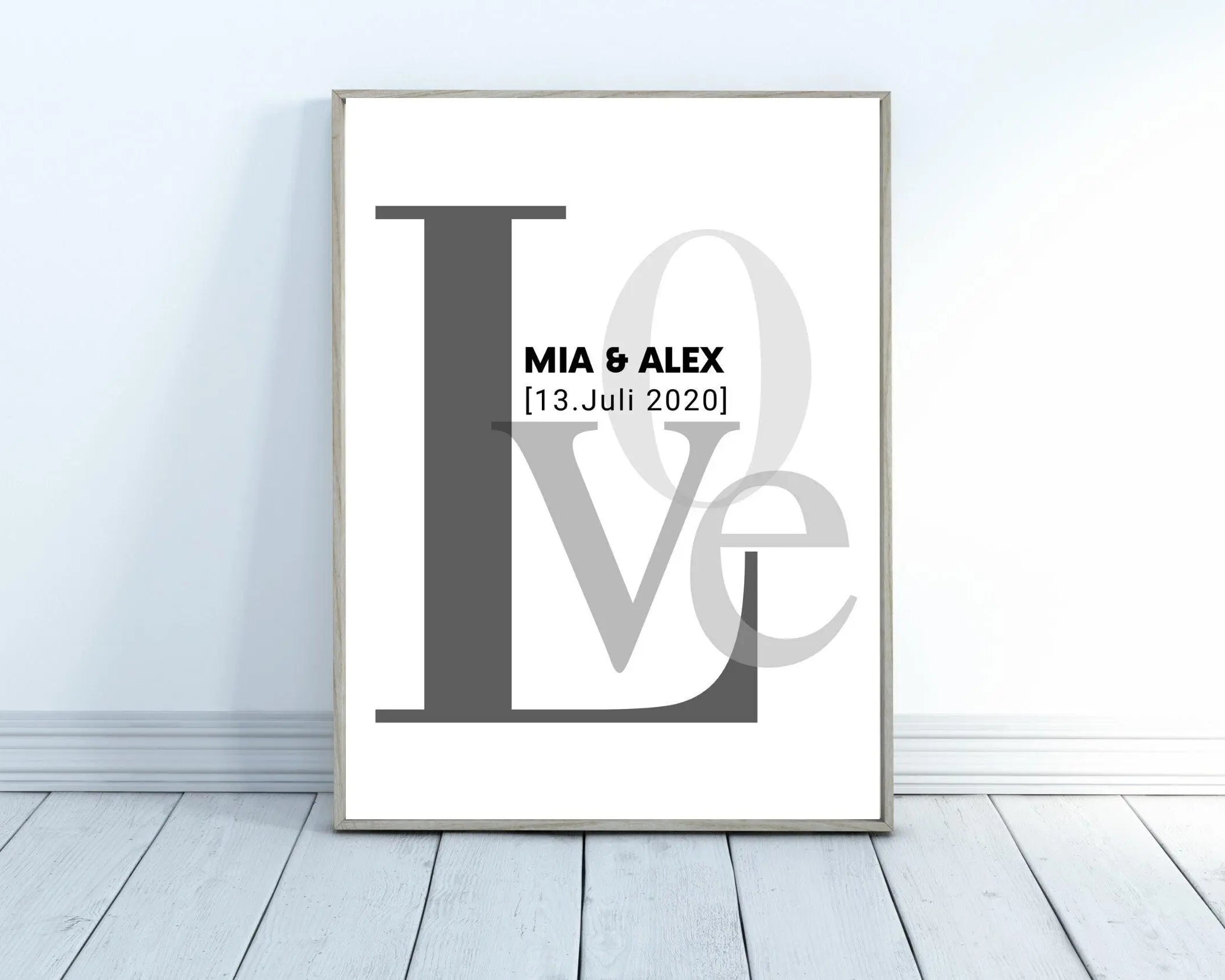Poster | Hochzeit | personalisiertes Geschenk | LOVE - Roo's Gift Shop