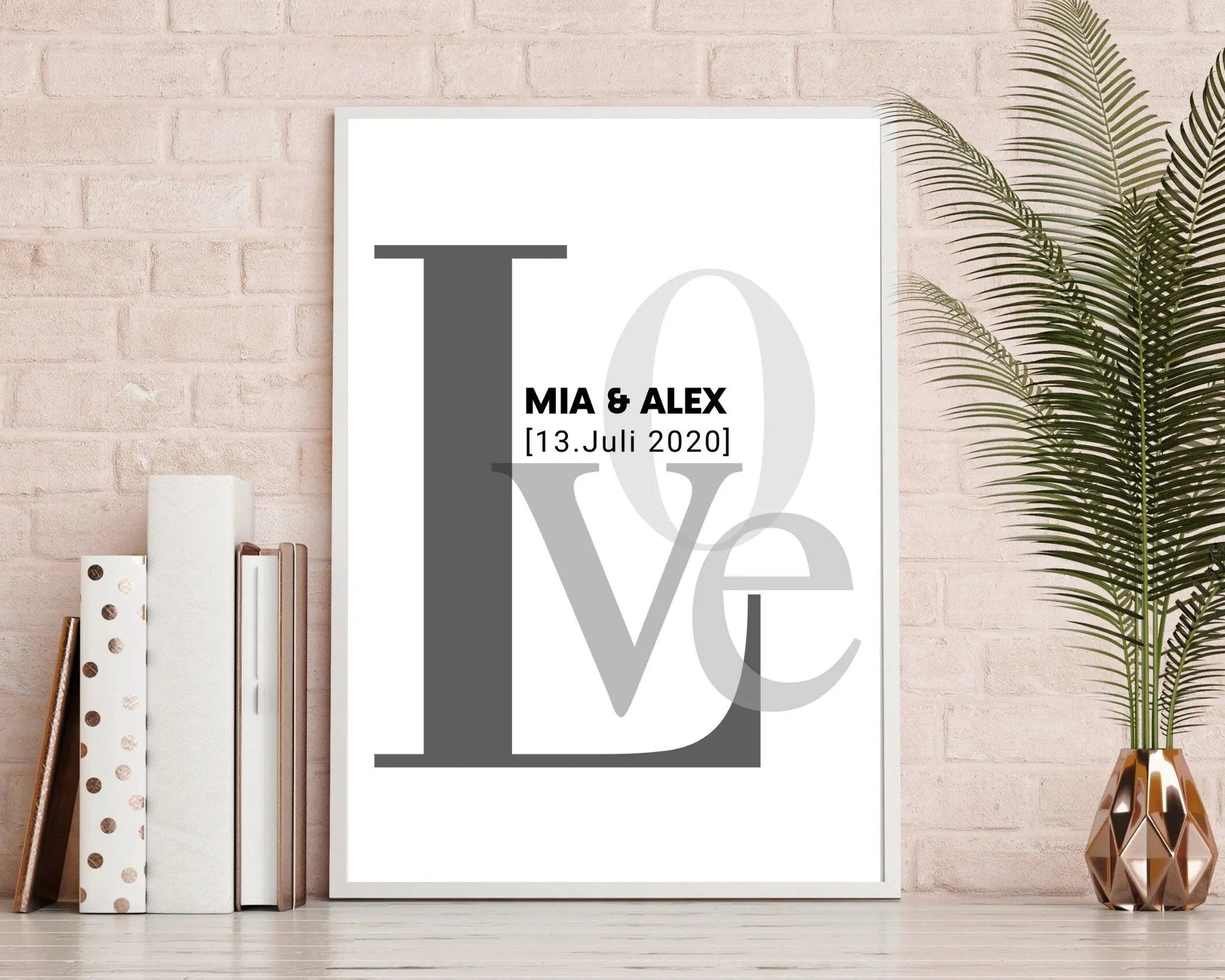 Poster | Hochzeit | personalisiertes Geschenk | LOVE - Roo's Gift Shop