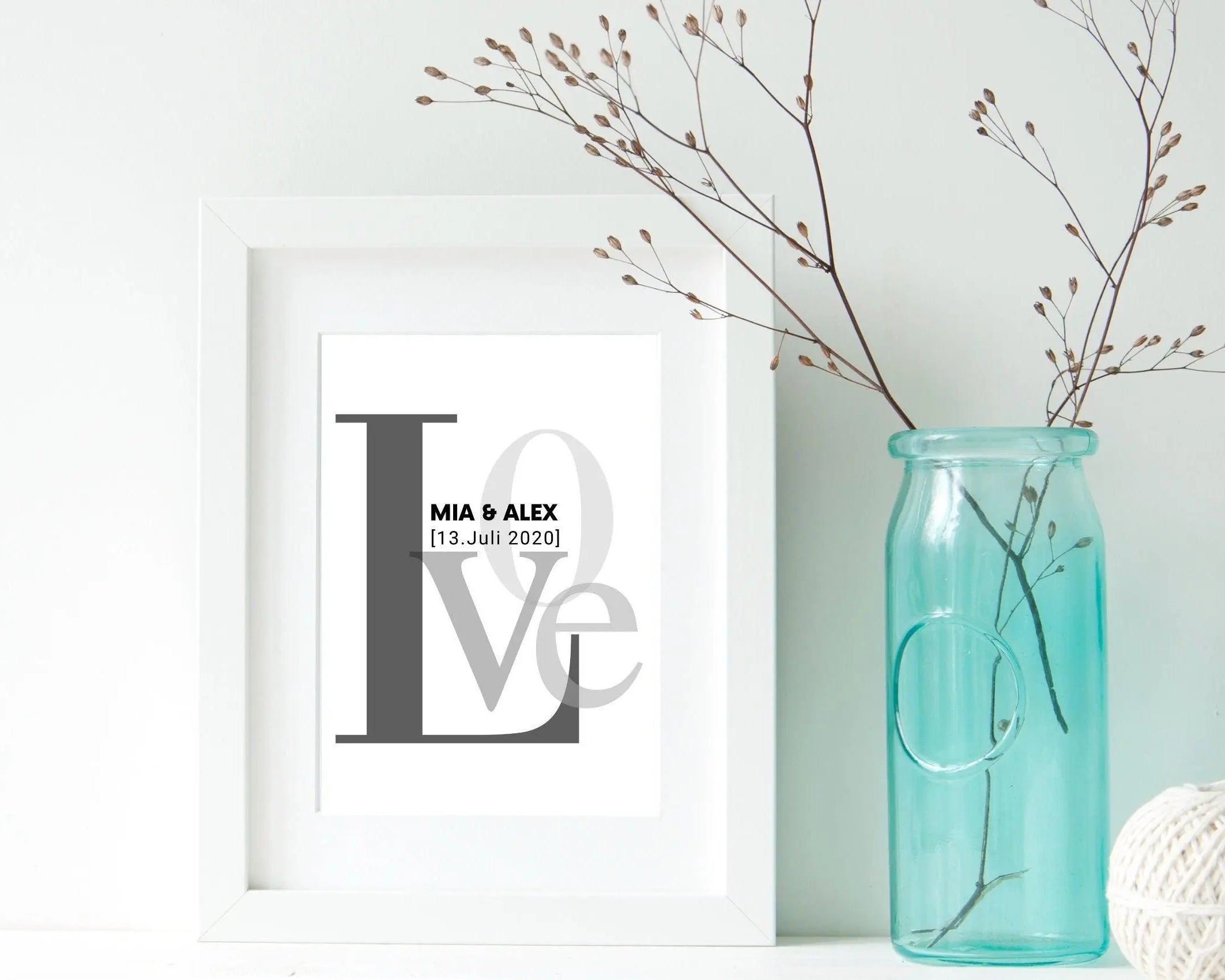Poster | Hochzeit | personalisiertes Geschenk | LOVE - Roo's Gift Shop