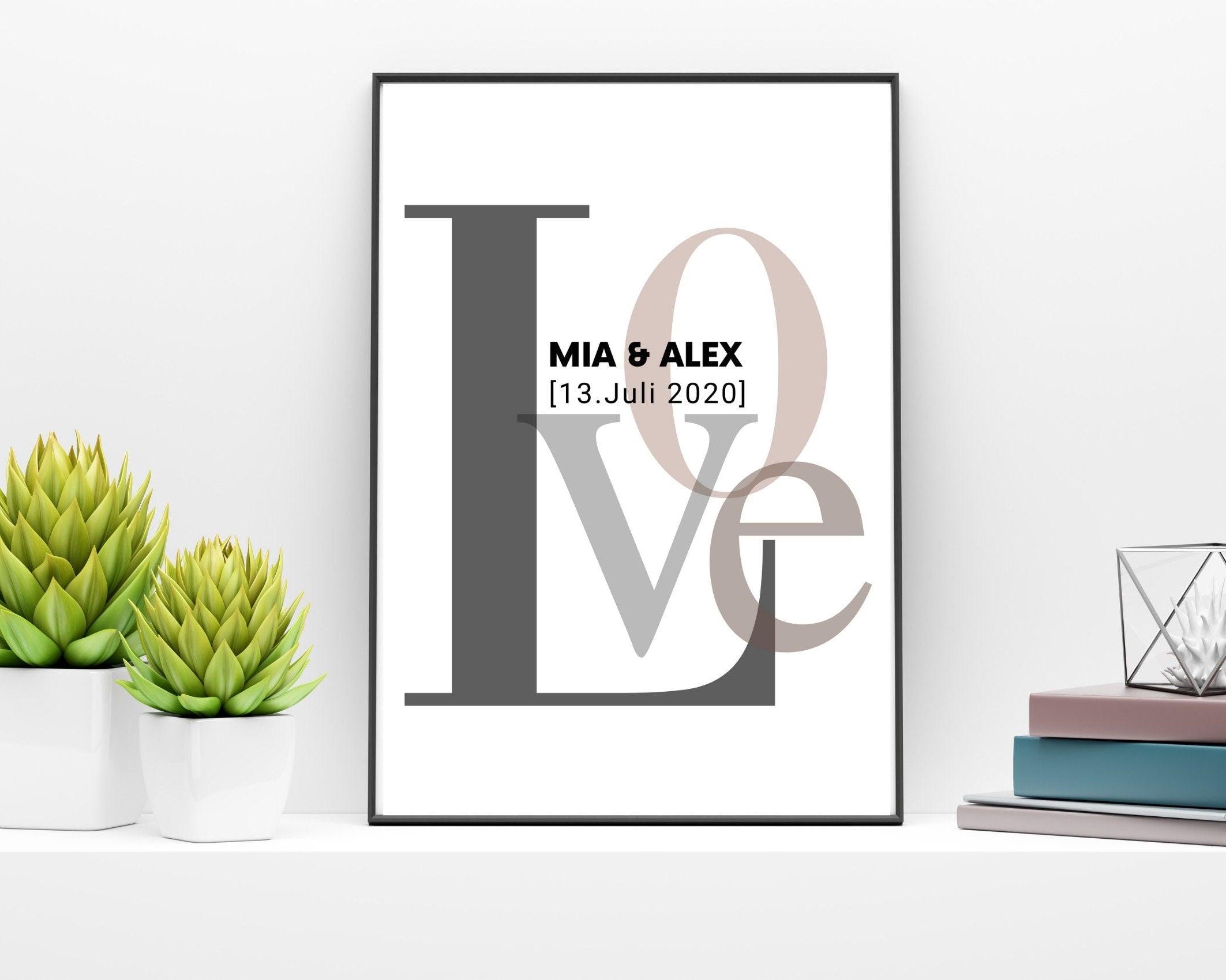 Poster | Hochzeit | personalisiertes Geschenk | LOVE - Roo's Gift Shop