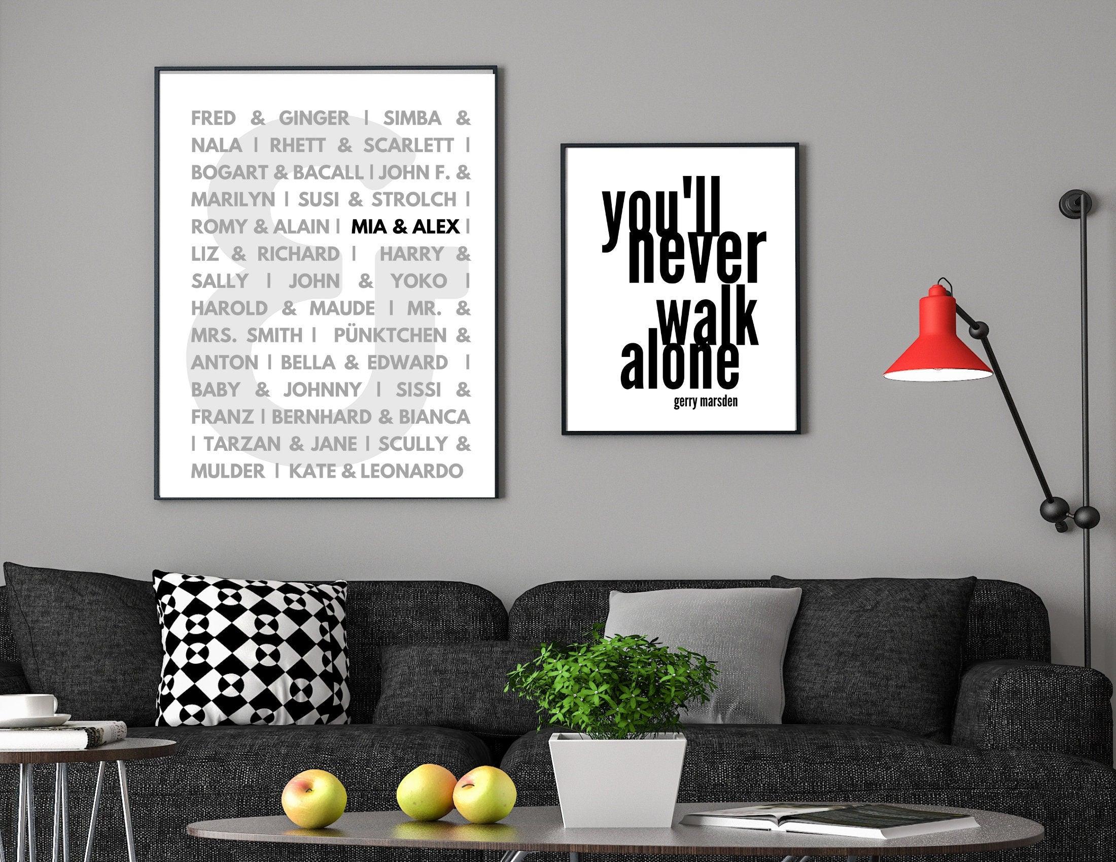 Poster | Hochzeit | Typo | Paare - Roo's Gift Shop