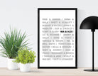 Poster | Hochzeit | Typo | Paare - Roo's Gift Shop