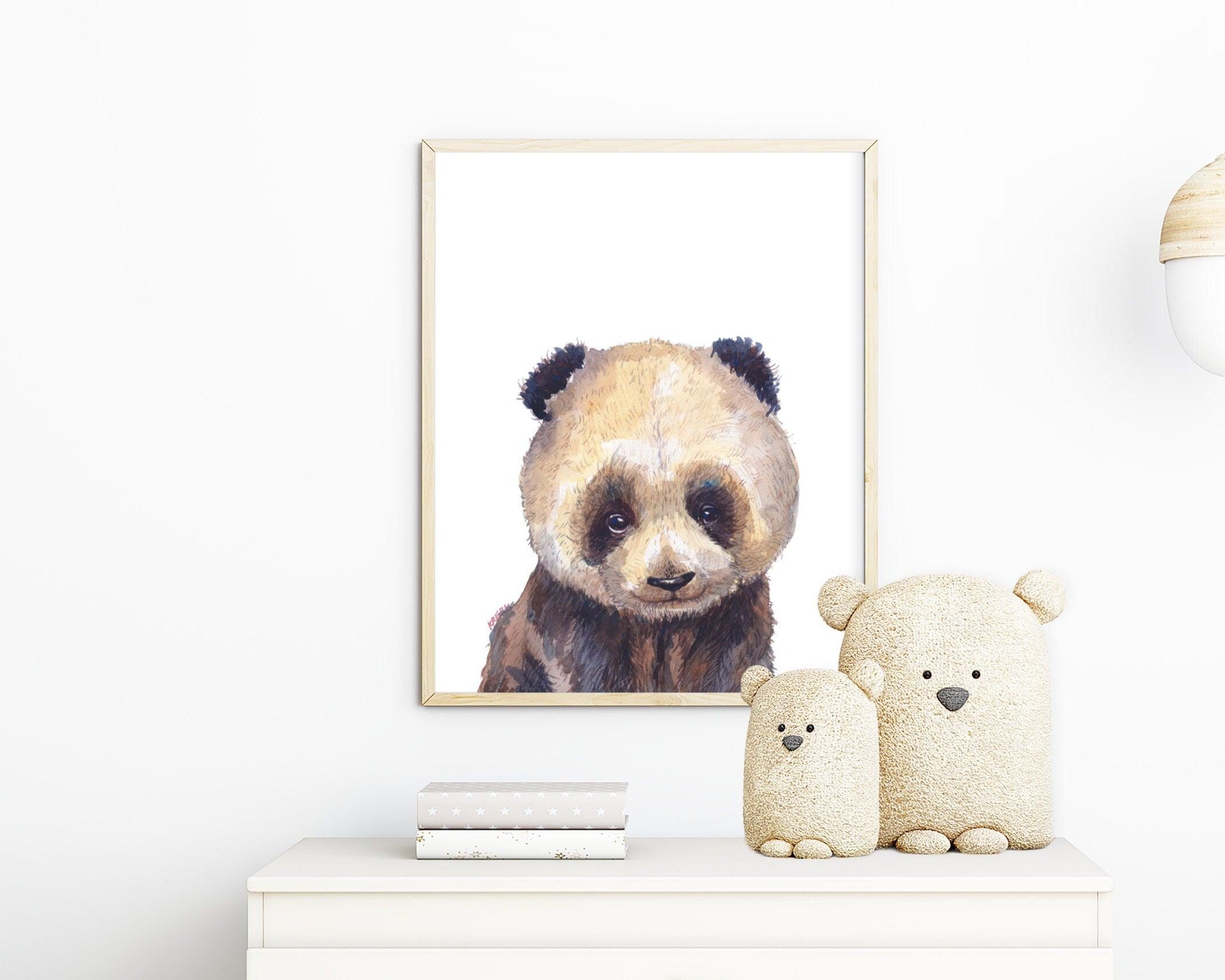 Poster | Kinderzimmer | Panda | personalisierbar - Roo's Gift Shop