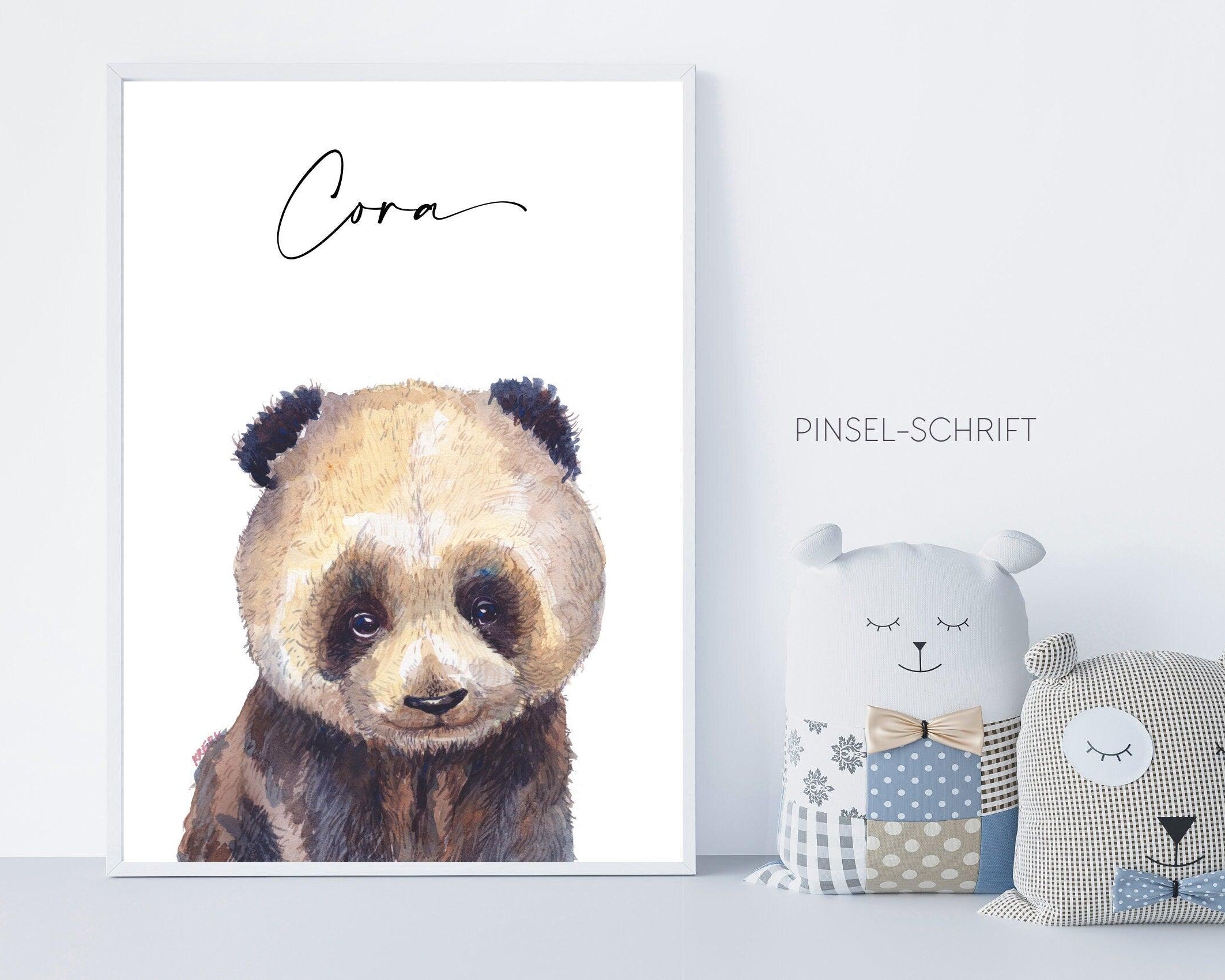 Poster | Kinderzimmer | Panda | personalisierbar - Roo's Gift Shop