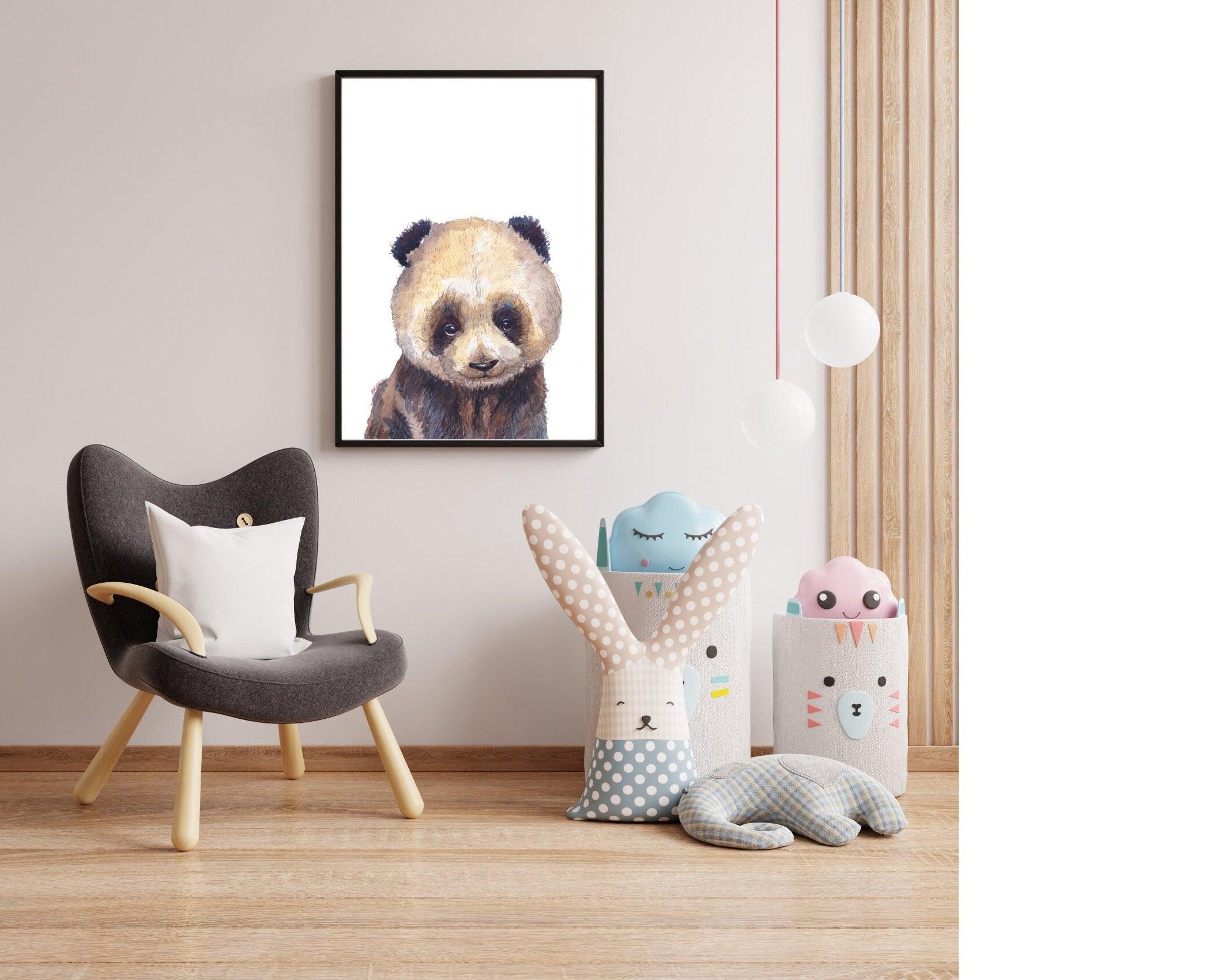 Poster | Kinderzimmer | Panda | personalisierbar - Roo's Gift Shop