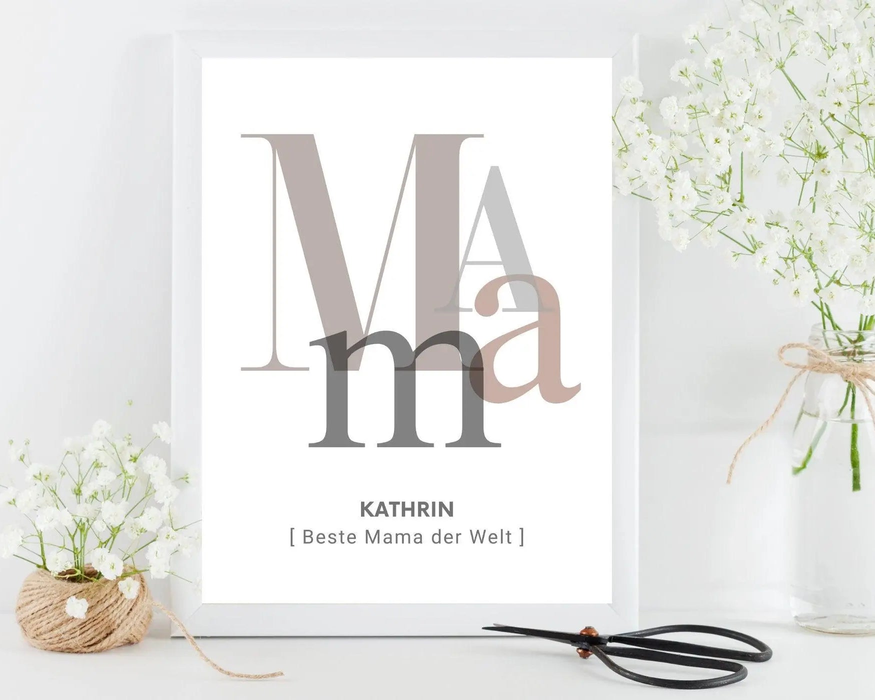 Poster | Mama | personalisiert - Roo's Gift Shop