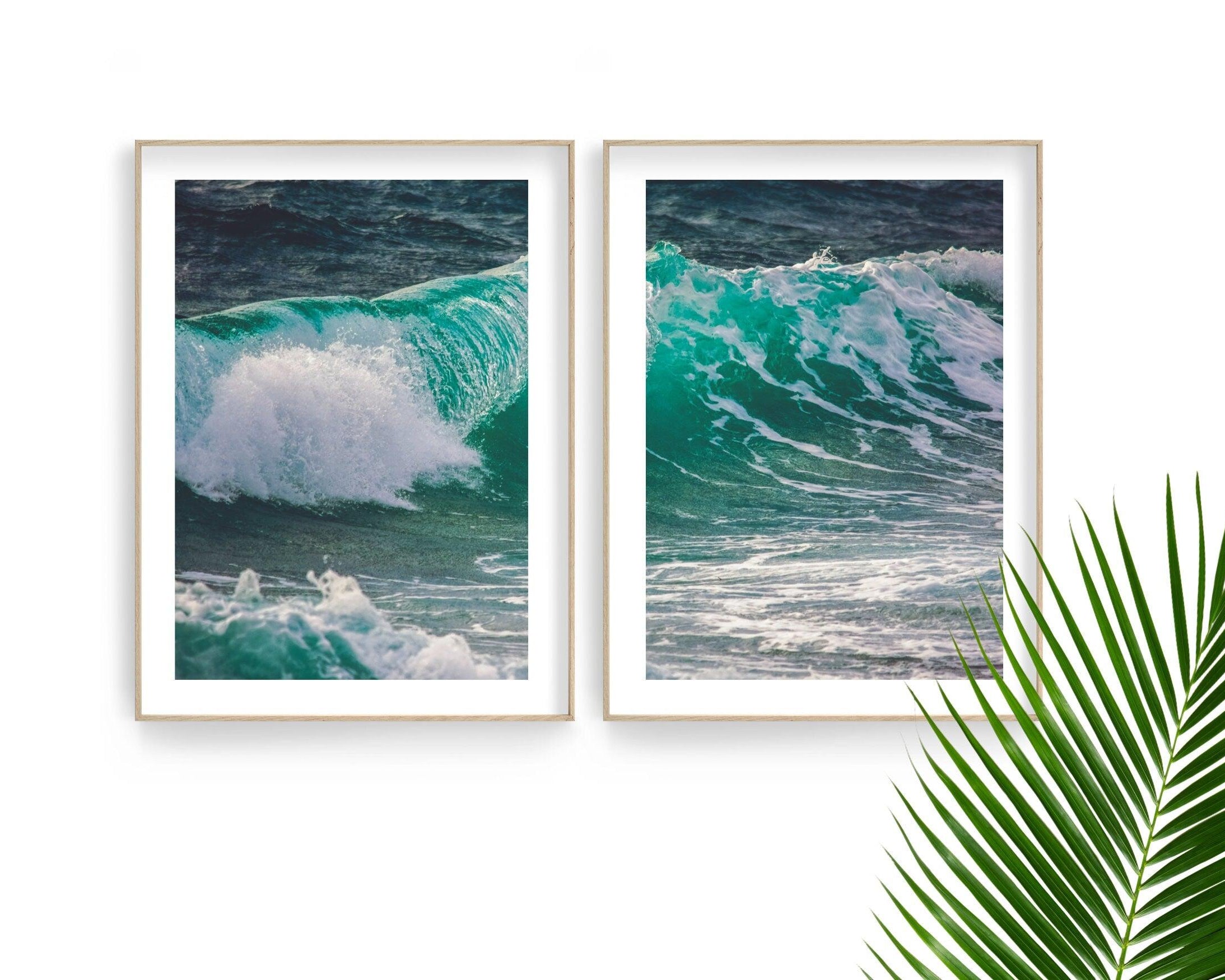 Poster | Meer | Ozean | Welle Brandung | 2er Set - Roo's Gift Shop