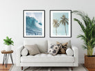 Poster | Meer | Welle | Surfbrett | Palmen - Roo's Gift Shop