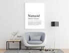 Poster | NAMASTÉ |Definition | Yoga Gruß - Roo's Gift Shop