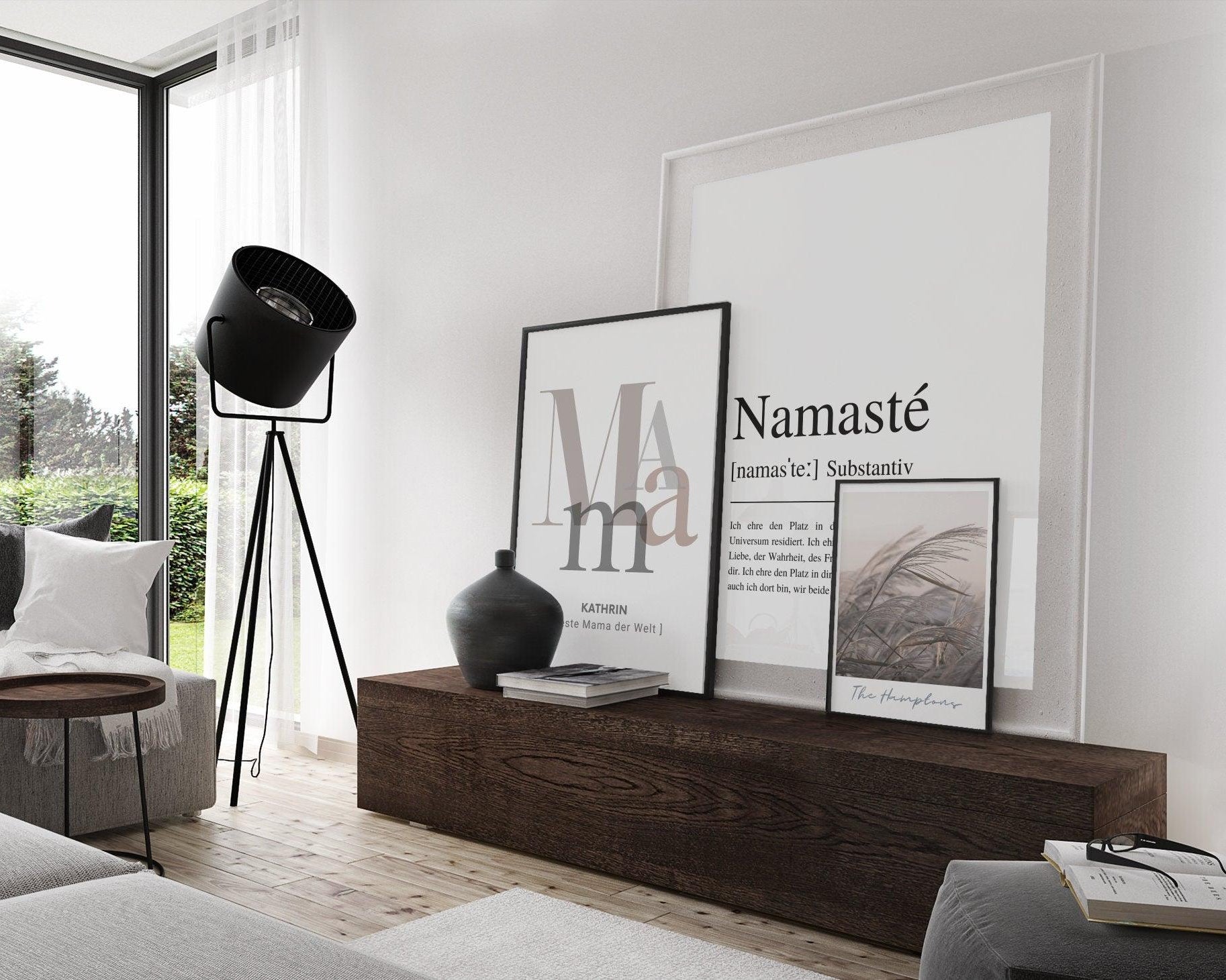 Poster | NAMASTÉ |Definition | Yoga Gruß - Roo's Gift Shop