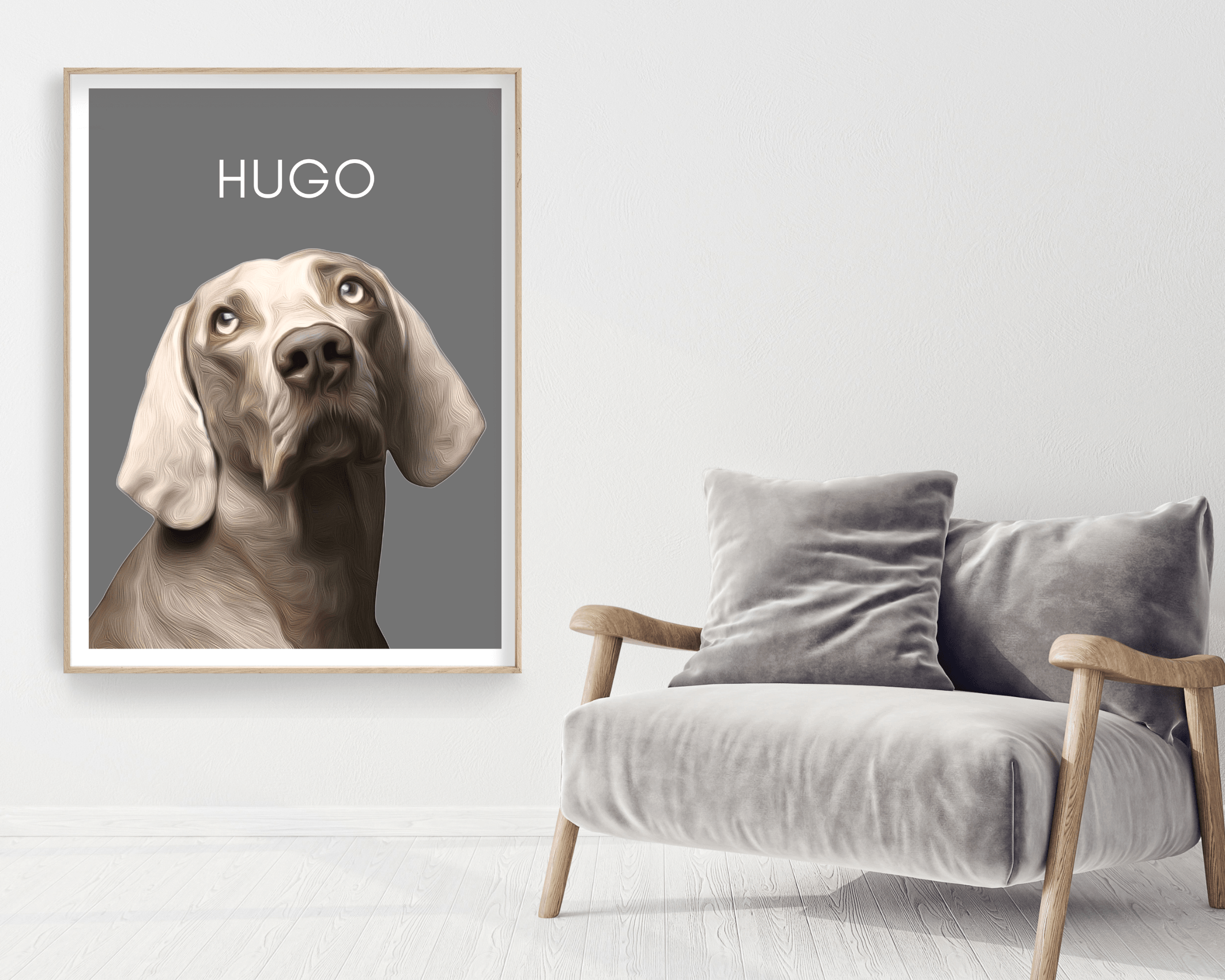Poster | Portrait von Deinem Hund | nach Fotovorlage - Roo's Gift Shop